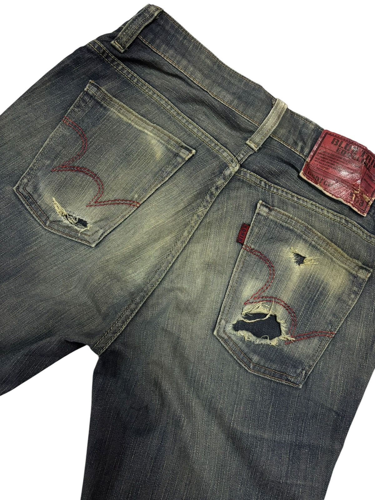 Edwin × Japanese Brand Vintage Edwin 503 Blue Trip Mud Washed Bootcut Jeans Size US 32 / EU 48 - 5 Thumbnail
