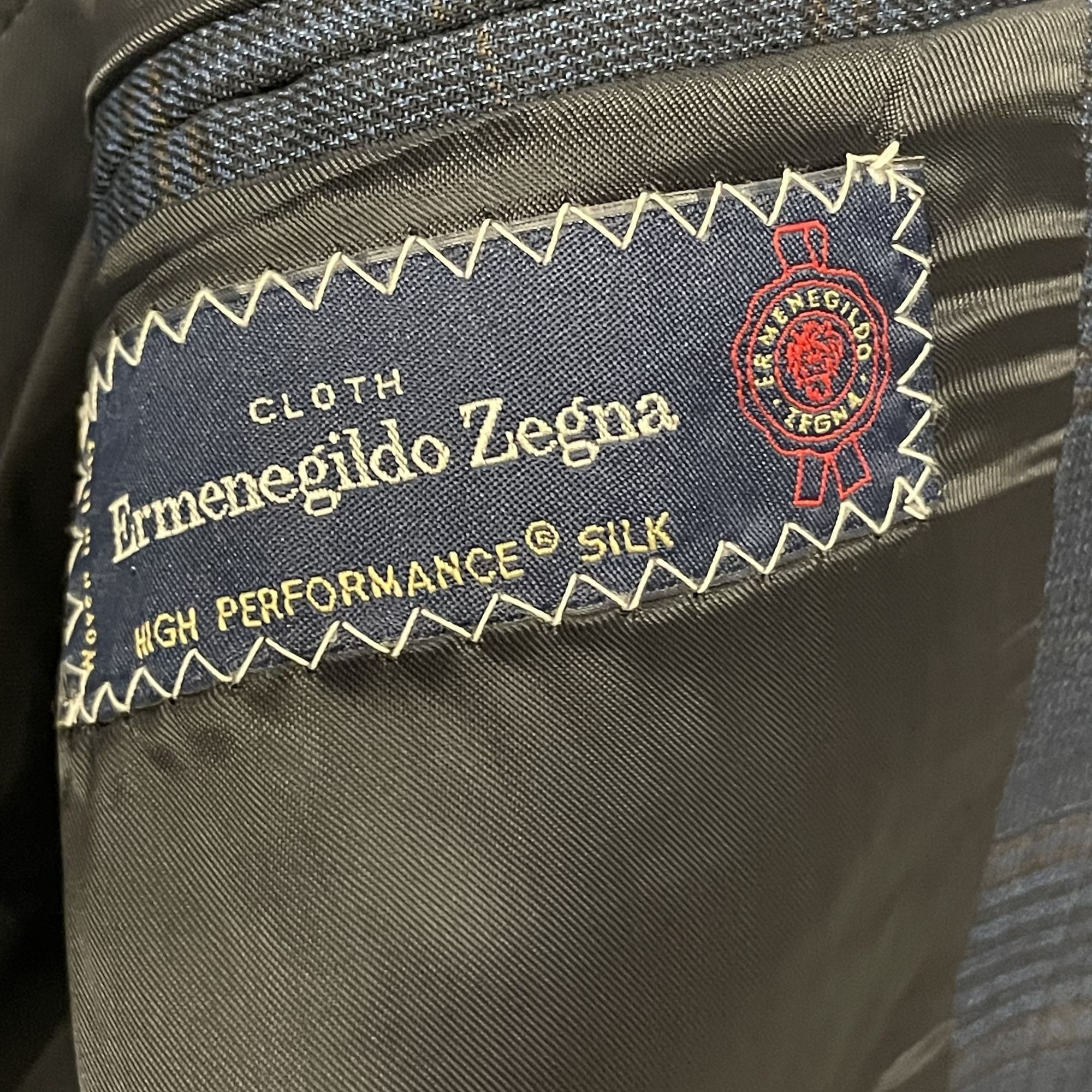 Ermenegildo Zegna Ermenegildo Zegna BESPOKE Blue Sport Coat OVERCHECK Jacket Size 38R - 6 Thumbnail