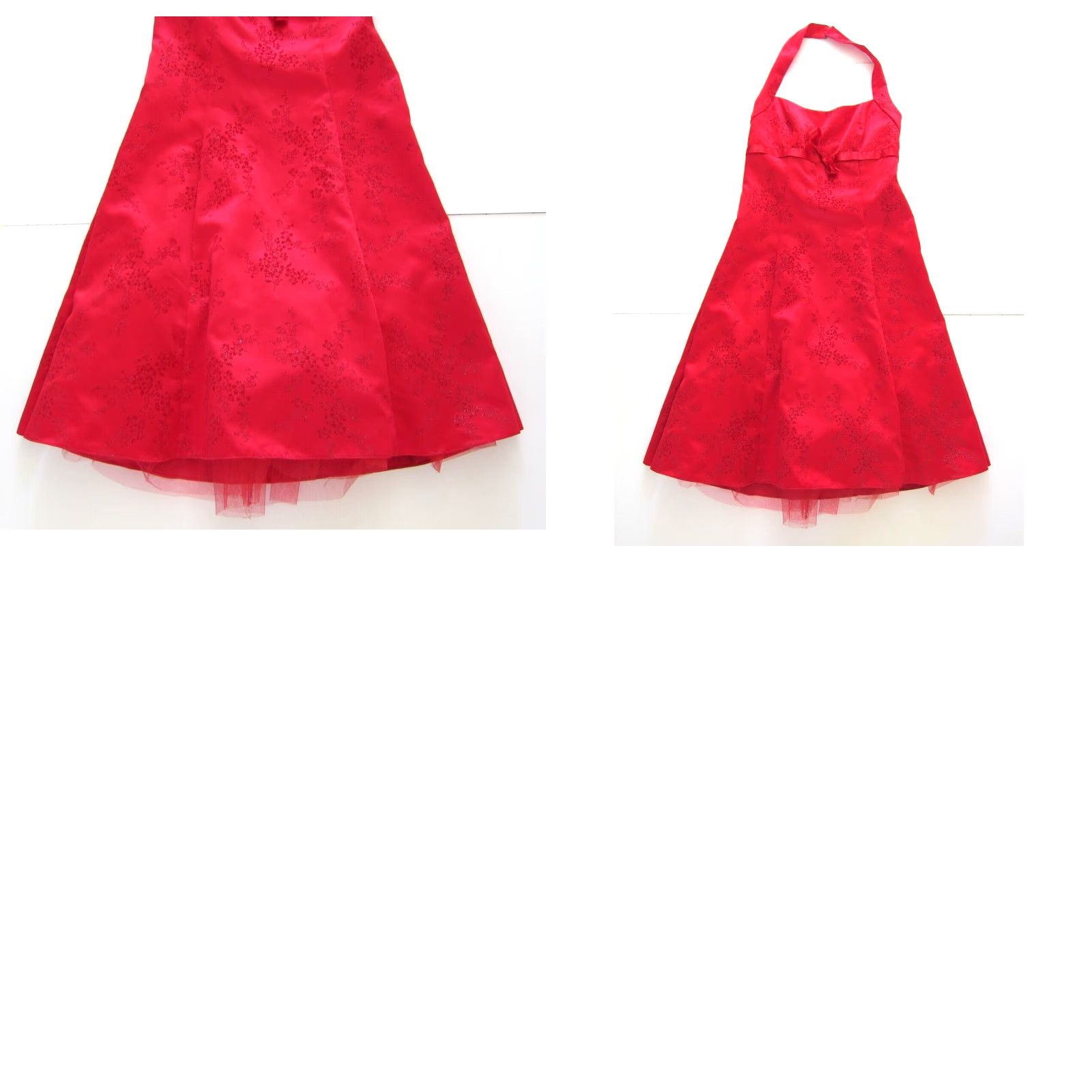 Vintage Vtg Zum Zum Niki Livas Red Satin Floral Halter Dress 9-10 Woman Vintage Niki Livas Red Satin Floral Halter Dress 9-10 Womens Size M / US 6-8 / IT 42-44 - 8 Thumbnail