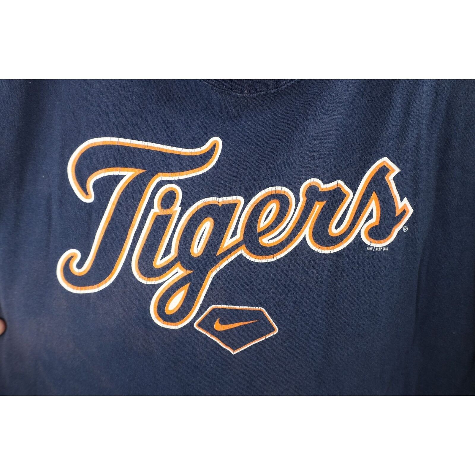Nike × Vintage Vintage Nike Travis Scott Mini Swoosh Detroit Tigers T-Shirt Size US XL / EU 56 / 4 - 5 Thumbnail