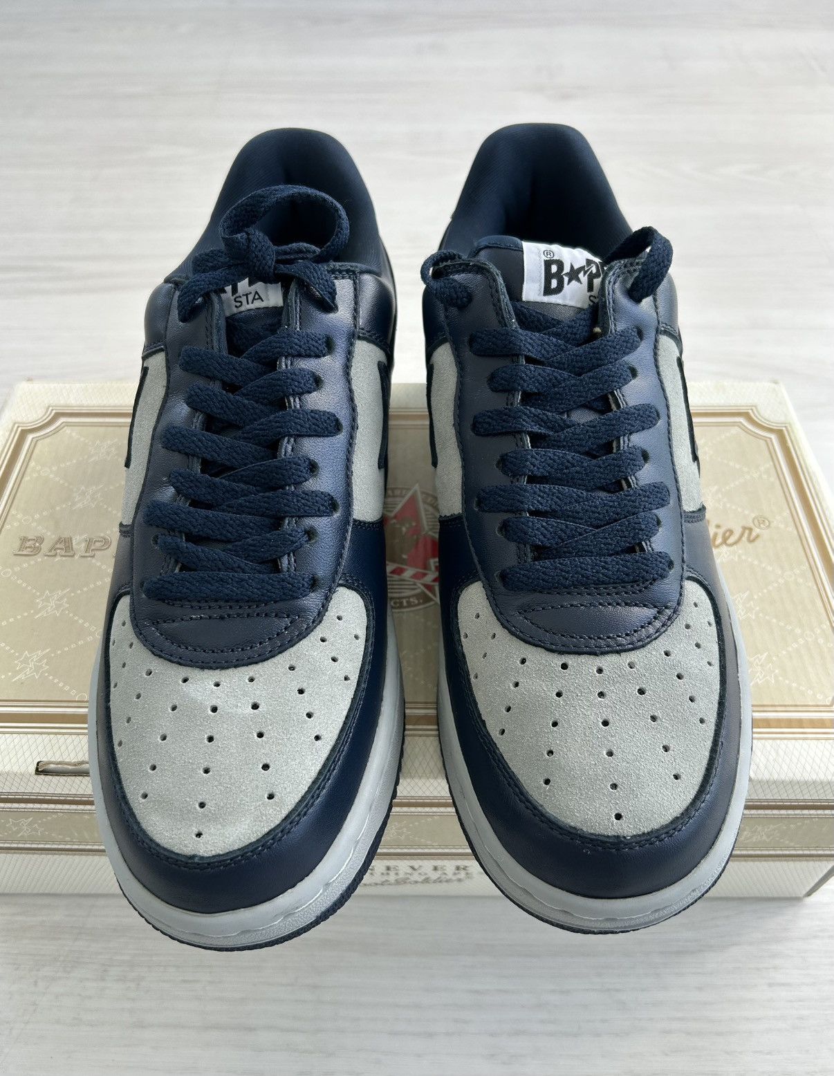 Bape VERY RARE OG 2004 A BATHING APE NAVY BAPESTA Size US 9.5 / EU 42-43 - 8 Thumbnail