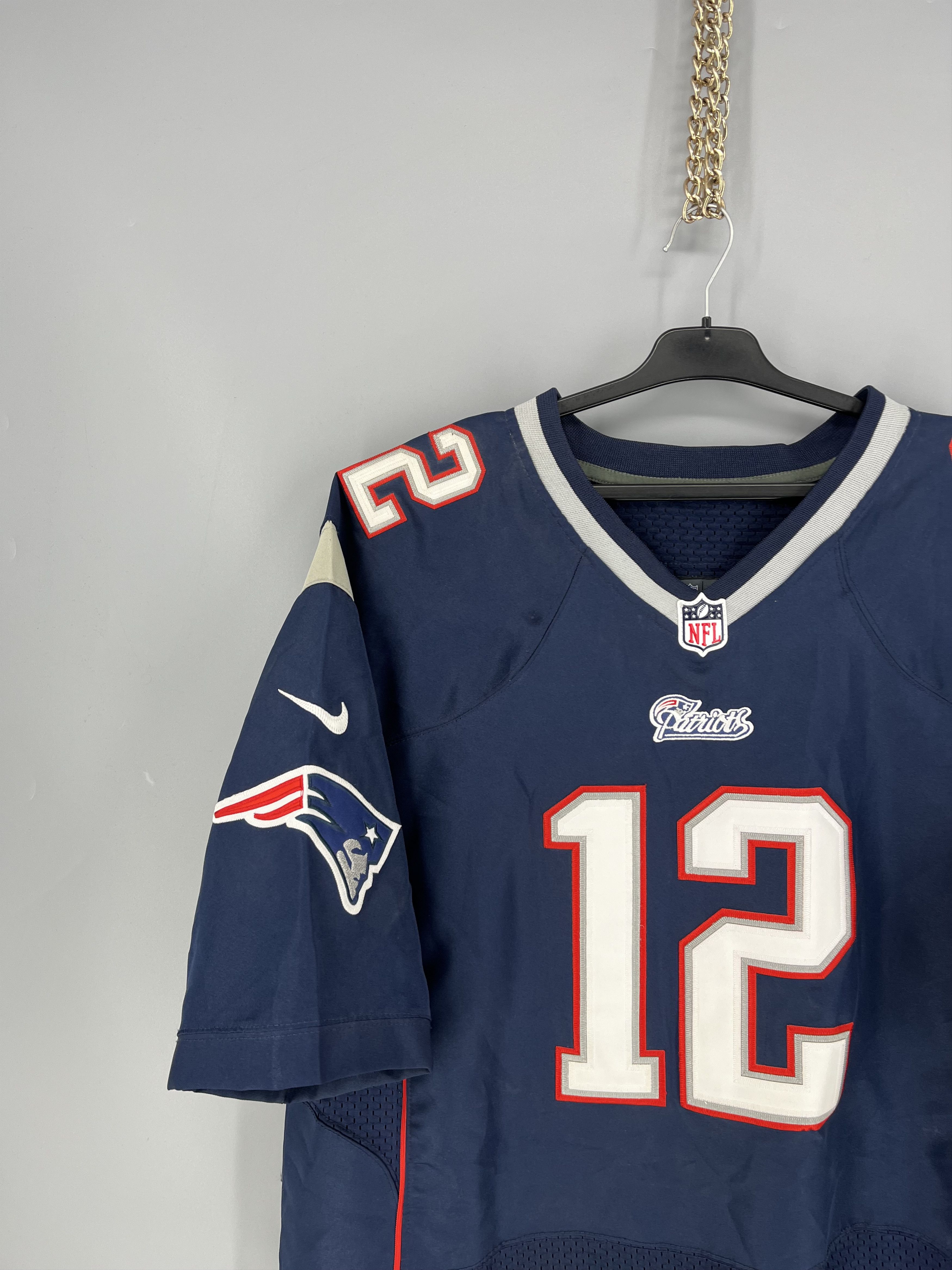 Nike #12 TOM BRADY NIKE NEW ENGLAND PATRIOTS JERSEY Size L Size US L / EU 52-54 / 3 - 4 Thumbnail