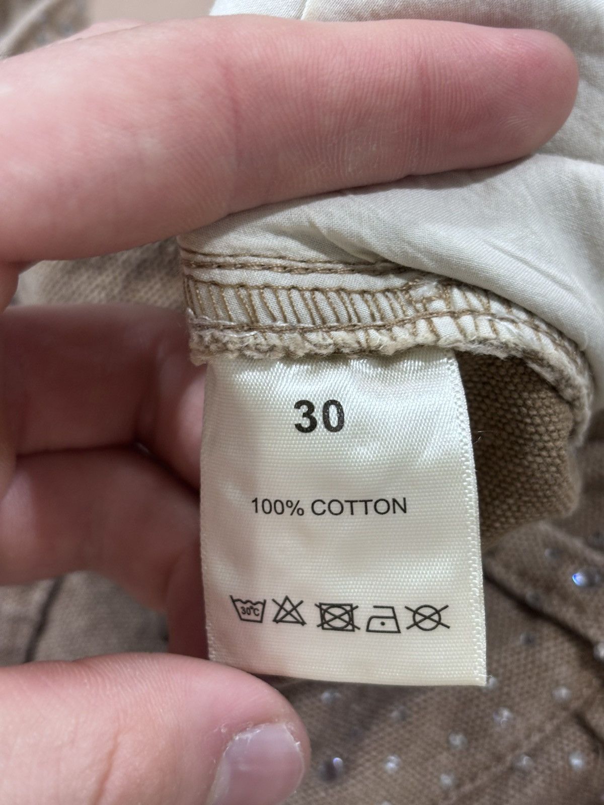 Vale Vale Forever Sand Storm Jean Shorts Tan Size US 30 / EU 46 - 7 Thumbnail