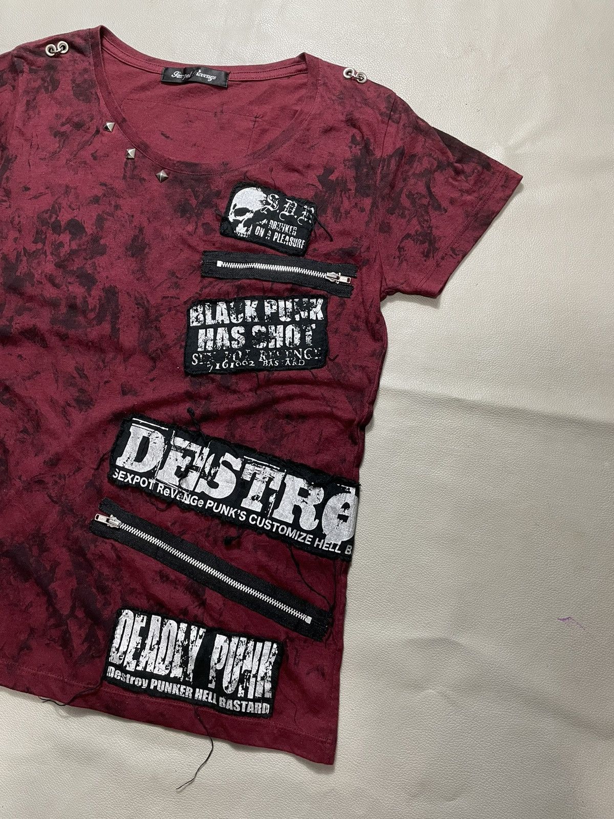Sex Pot ReVeNGe Sexpot revenge Punks Patcwork Gothic tshirt vkei opium style Size US S / EU 44-46 / 1 - 3 Thumbnail