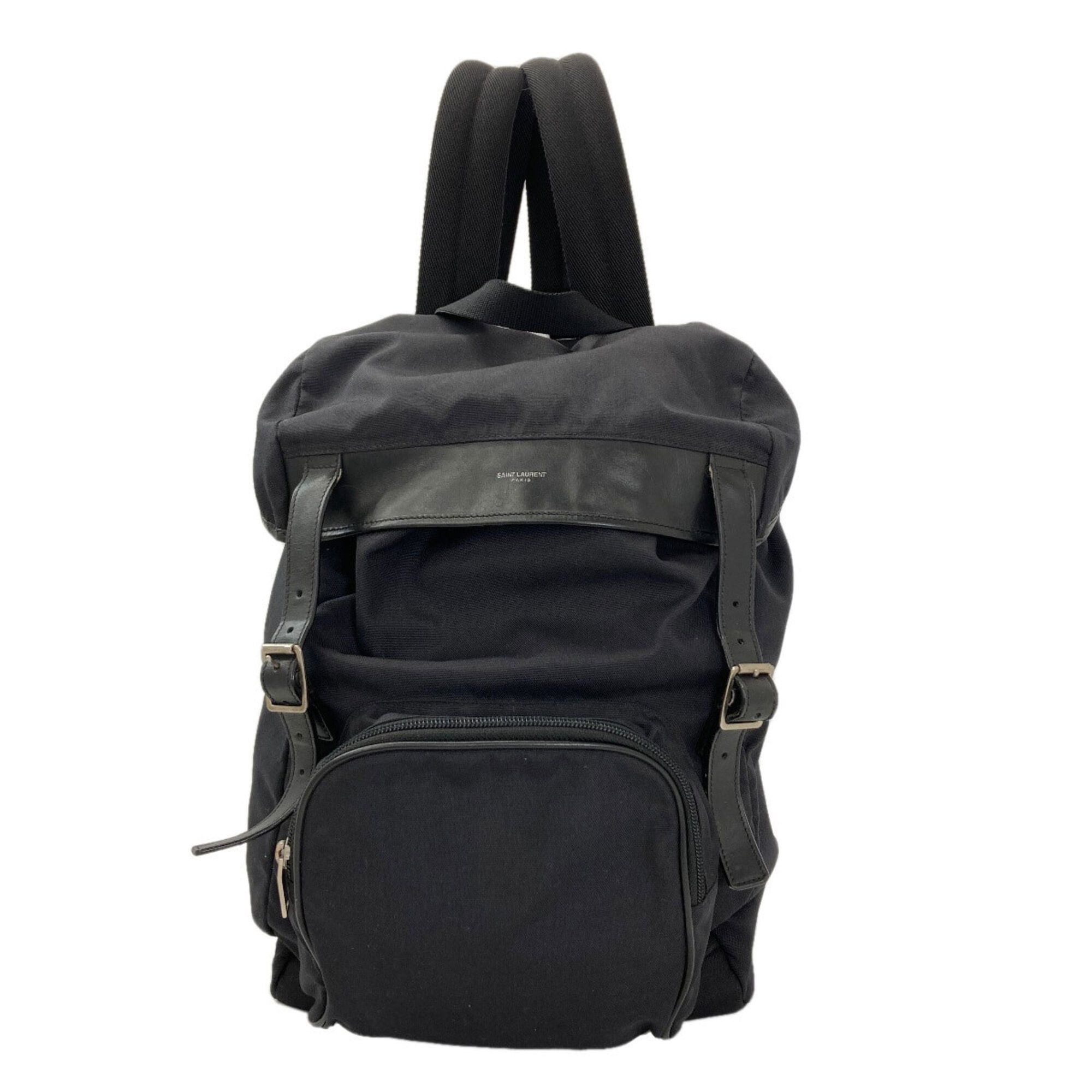 Saint Laurent Paris Saint Laurent Logo Backpack/Daypack, Canvas, Women's Size ONE SIZE - 1 Thumbnail
