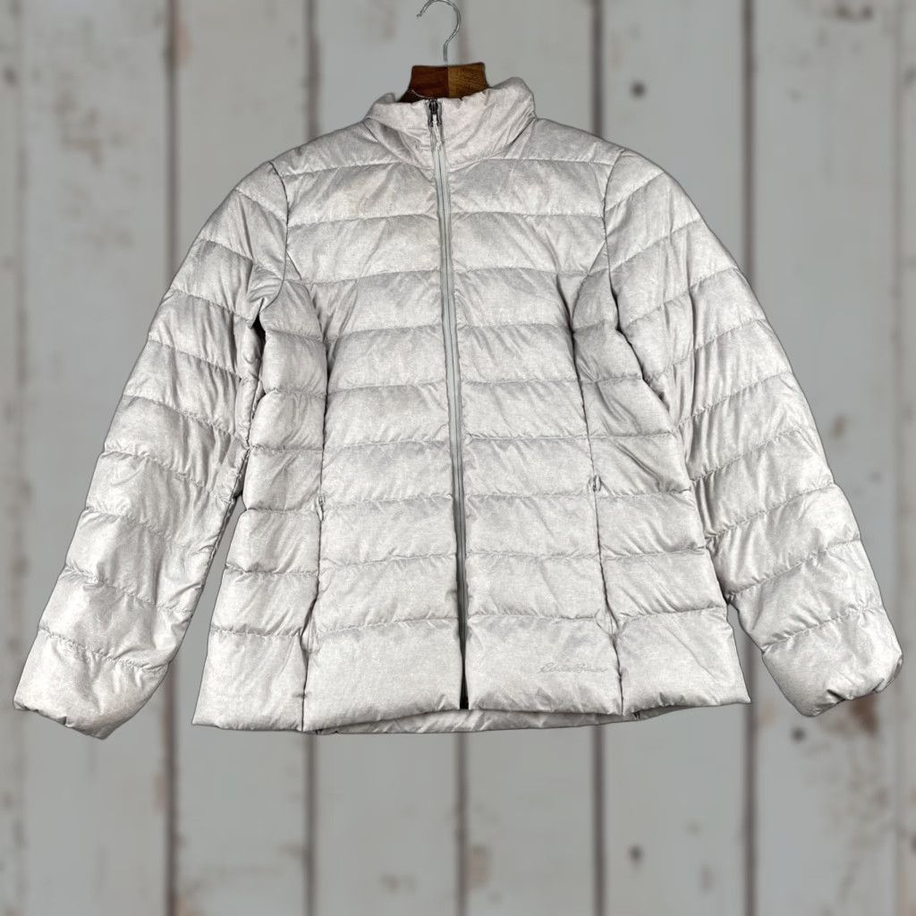 Eddie Bauer VINTAGE Eddie Bauer Puffer Jacket Iridescent Stone Gray EB650 Women’s Large Size L / US 10 / IT 46 - 1 Thumbnail