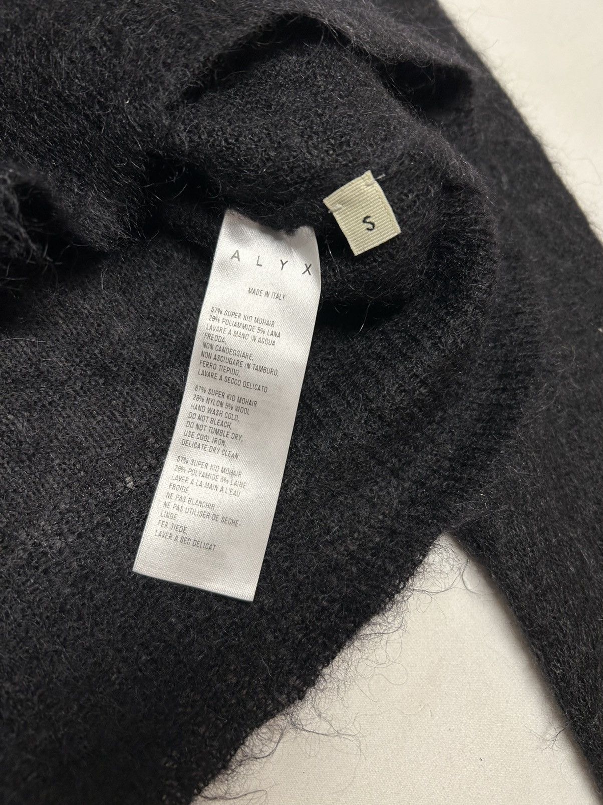Alyx FW2018 Super Kid Mohair Knit Sweater Size US S / EU 44-46 / 1 - 6 Thumbnail