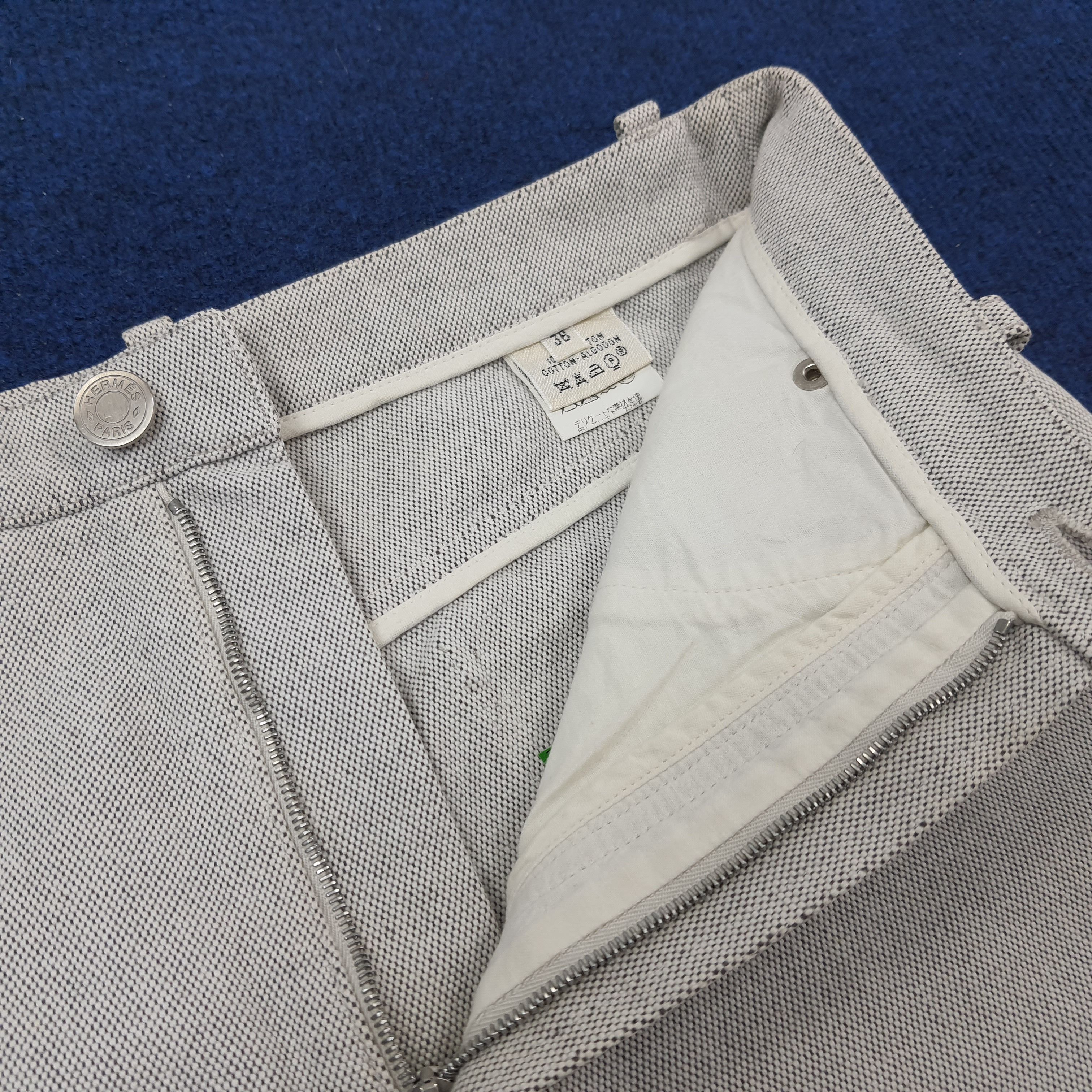 Designer × Hermes × Vintage Vintage Hermes Paris Made in France Designer Denim Pants Size US 26 / EU 42 - 4 Thumbnail