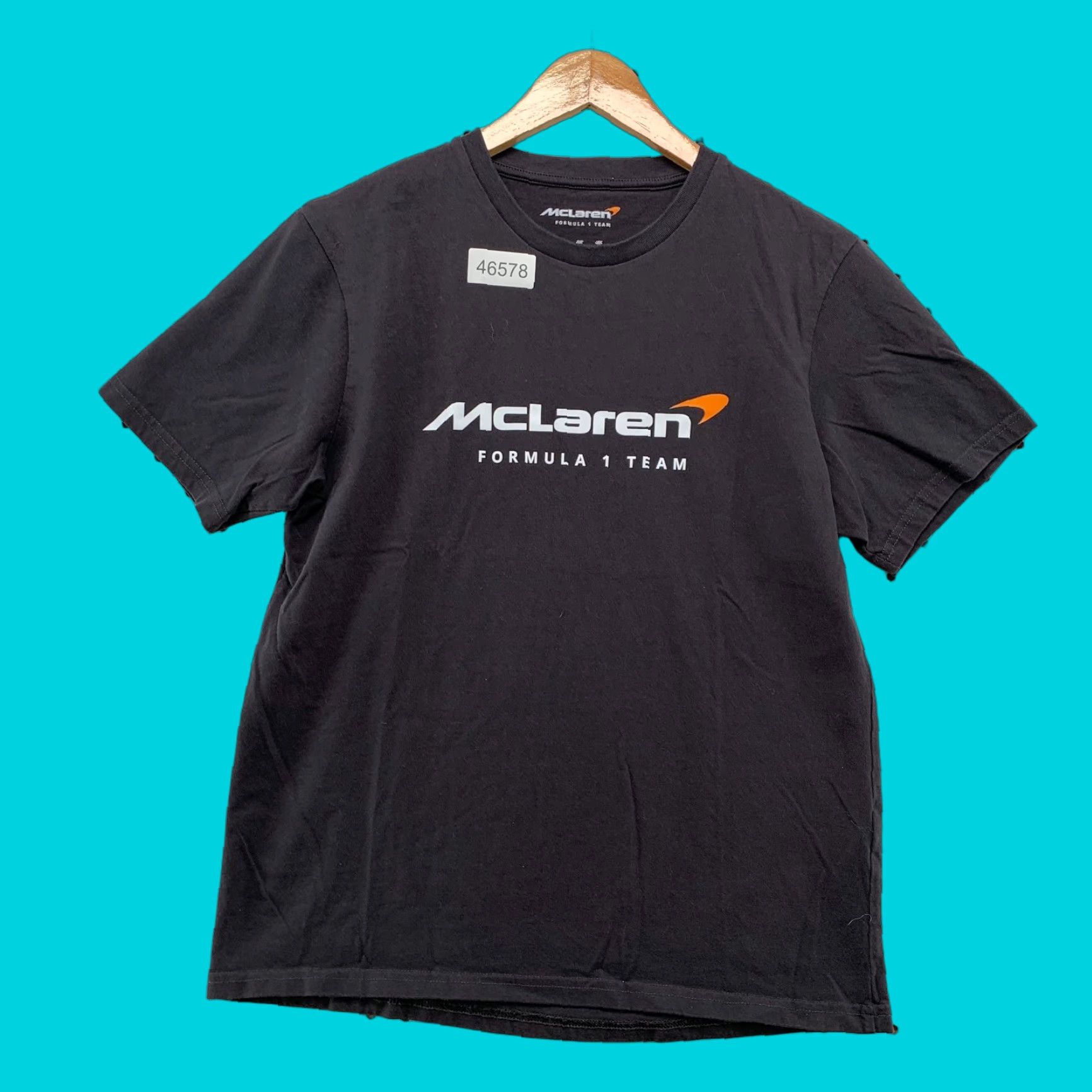 Castore Mclaren Shirt Mens Medium Black Castore Formula 1 Racing Team Cotton T-Shirt Size US M / EU 48-50 / 2 - 1 Thumbnail