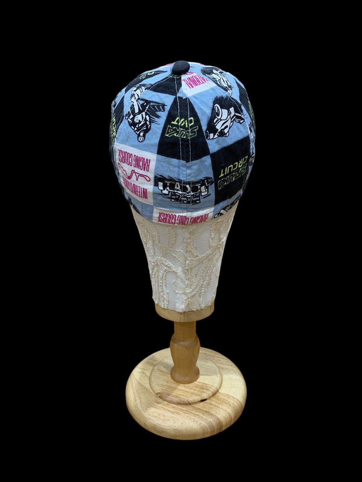Japanese Brand × Vintage VTG 1980s SUZUKA RACING CIRCUIT STRETCHABLE CAP HAT Size ONE SIZE - 3 Thumbnail