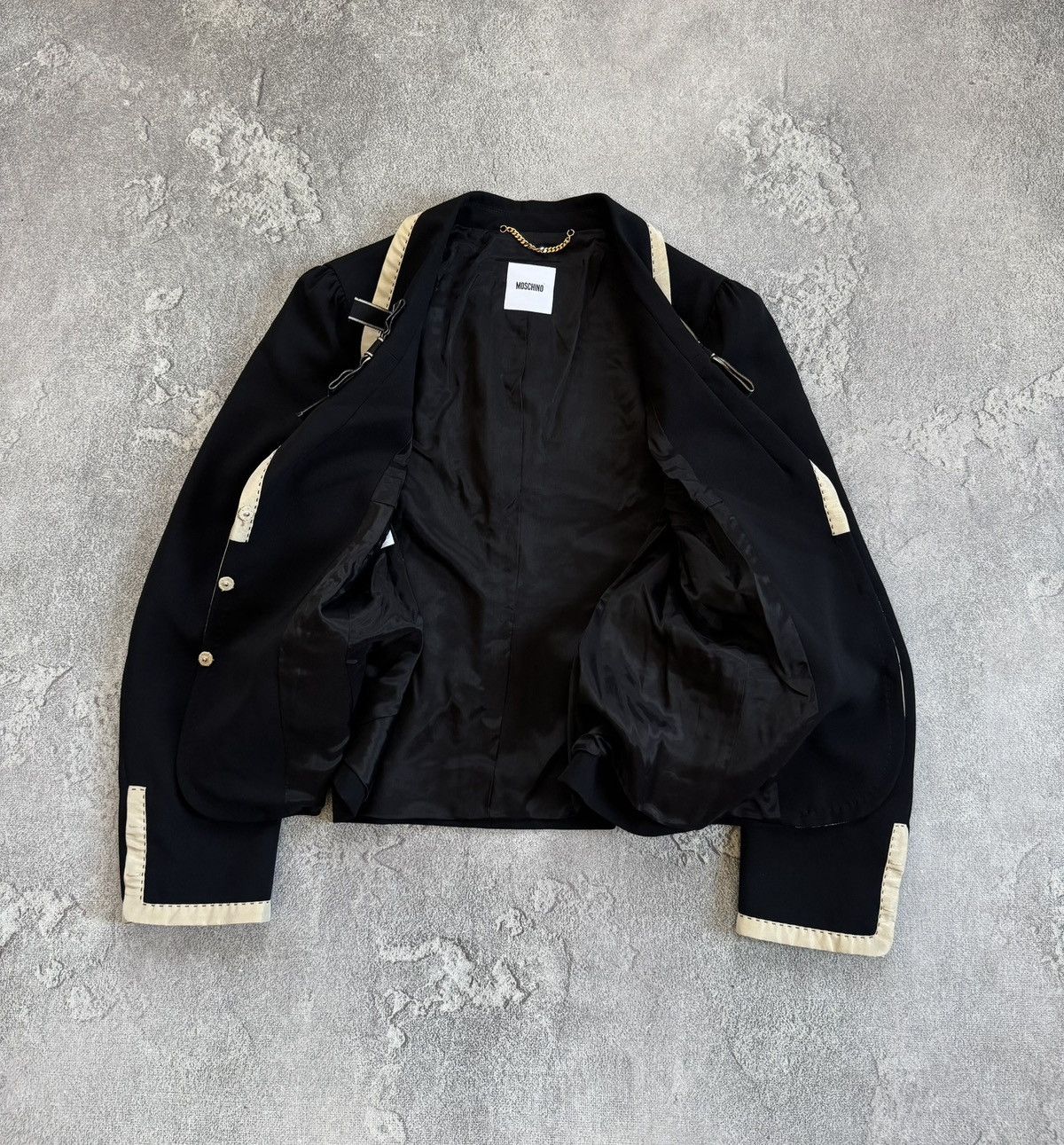 Moschino Moschino USA12/I46/F42 black blazer luxury jacket italy 🇮🇹 Size XL / US 12-14 / IT 48-50 - 10 Thumbnail