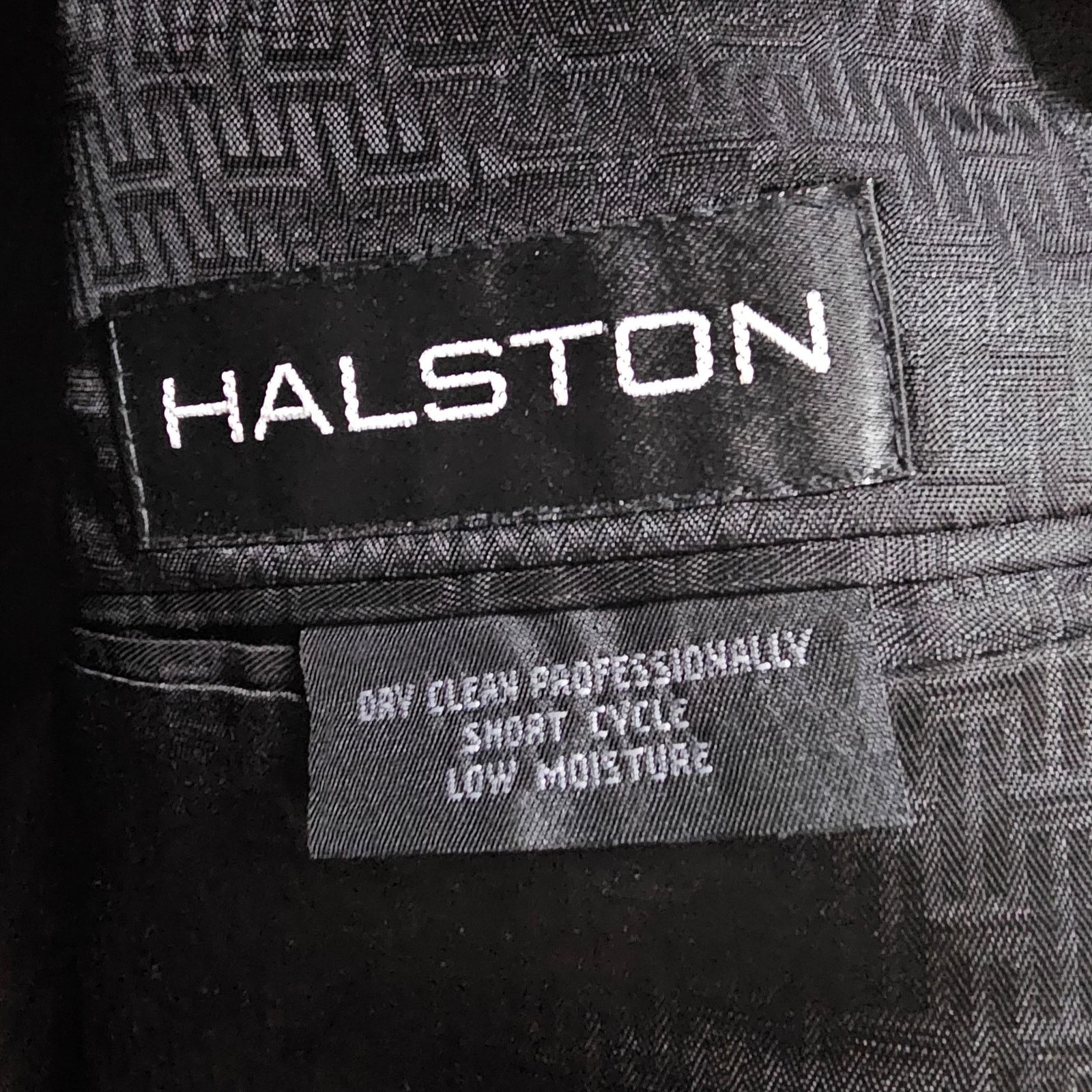 Halston Halston Two Button Gray Mens Suit Jacket Made in US 44R Size 44R - 5 Thumbnail