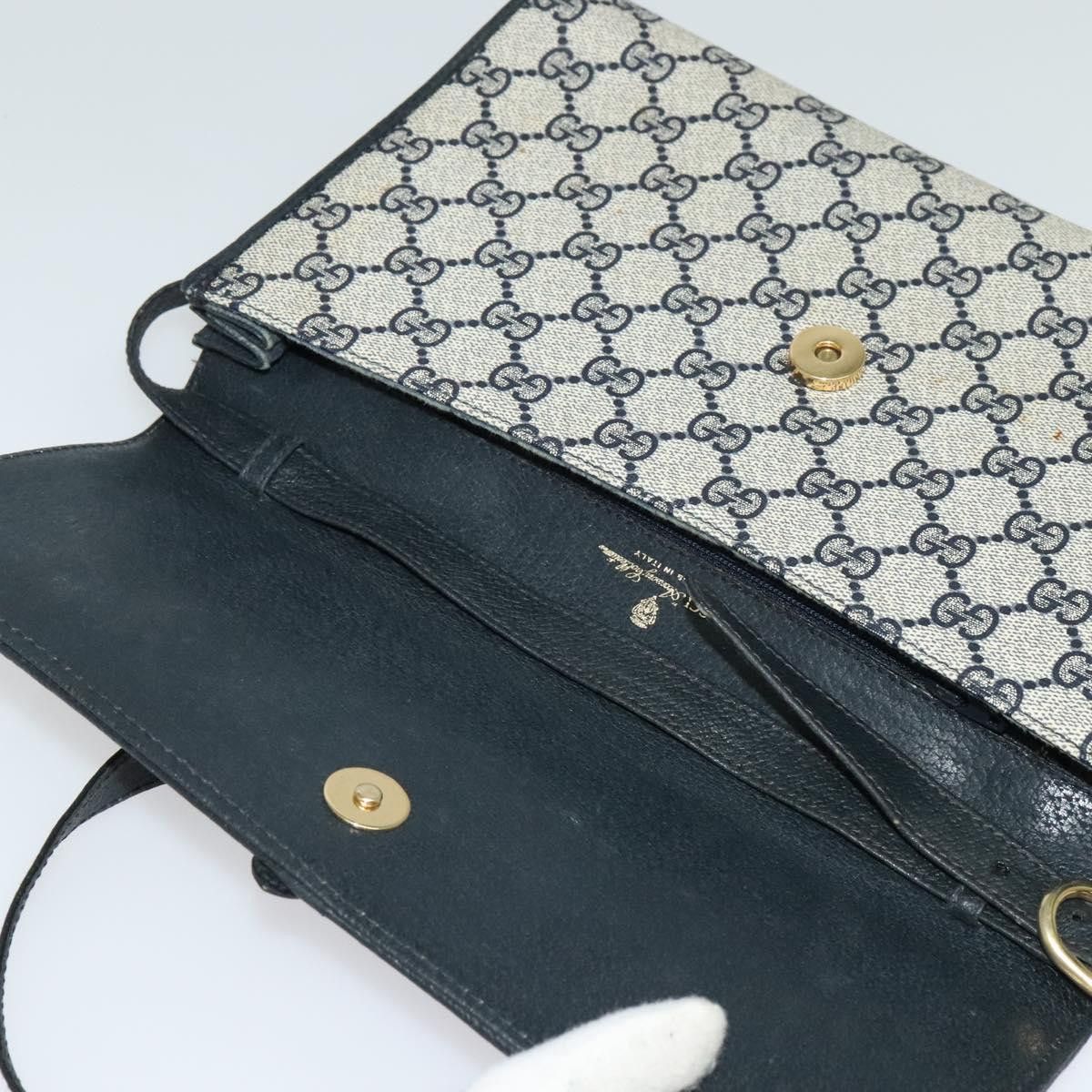 Gucci GUCCI GG Supreme Shoulder Bag Pvc Navy Gold Size ONE SIZE - 16 Thumbnail