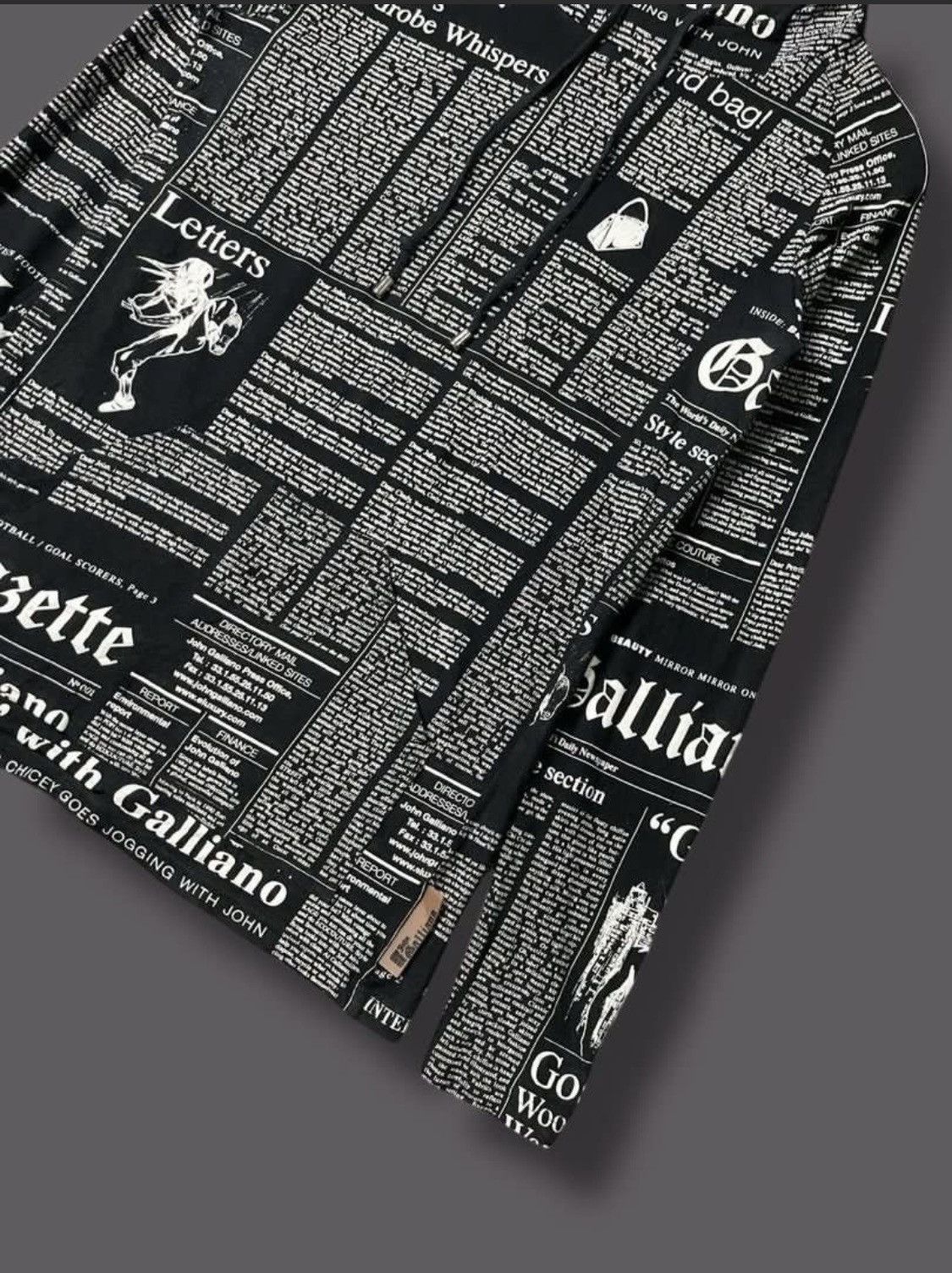 John Galliano John Galliano hoodie newspaper’s print Size US XS / EU 42 / 0 - 5 Thumbnail