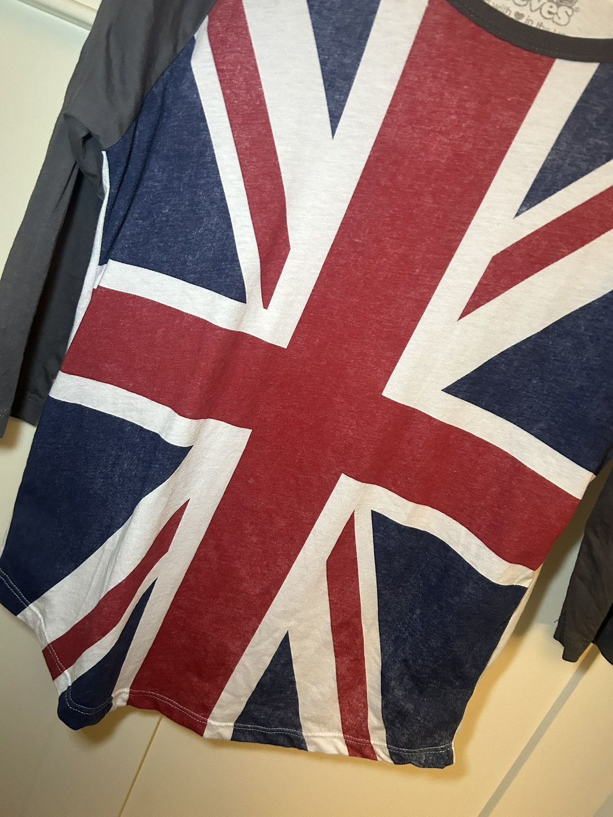 Vintage Union jack raglan sleeve t-shirt Size US M / EU 48-50 / 2 - 4 Thumbnail