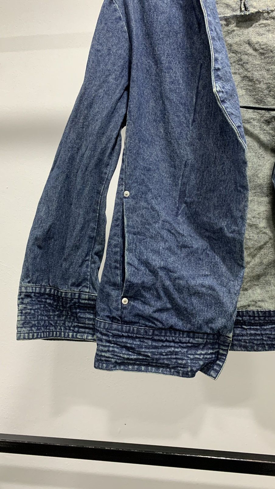 If Six Was Nine Bat-su Denim Punk Jacket Size M / US 6-8 / IT 42-44 - 3 Thumbnail
