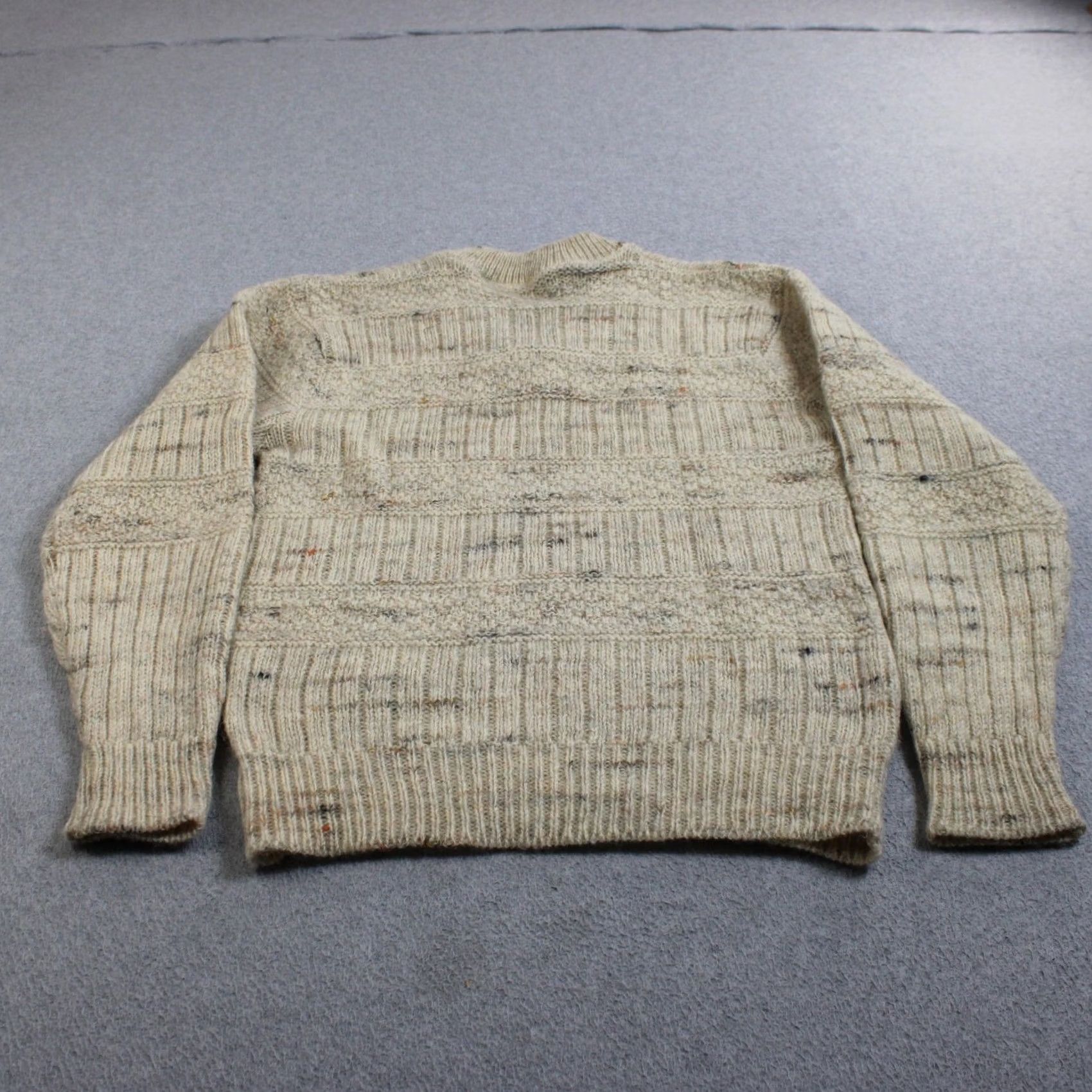 Pendleton VINTAGE Pendleton Sweater Men M Beige V-Neck Wool Knit Heavyweight 90s 80s Heritage Size US M / EU 48-50 / 2 - 2 Thumbnail