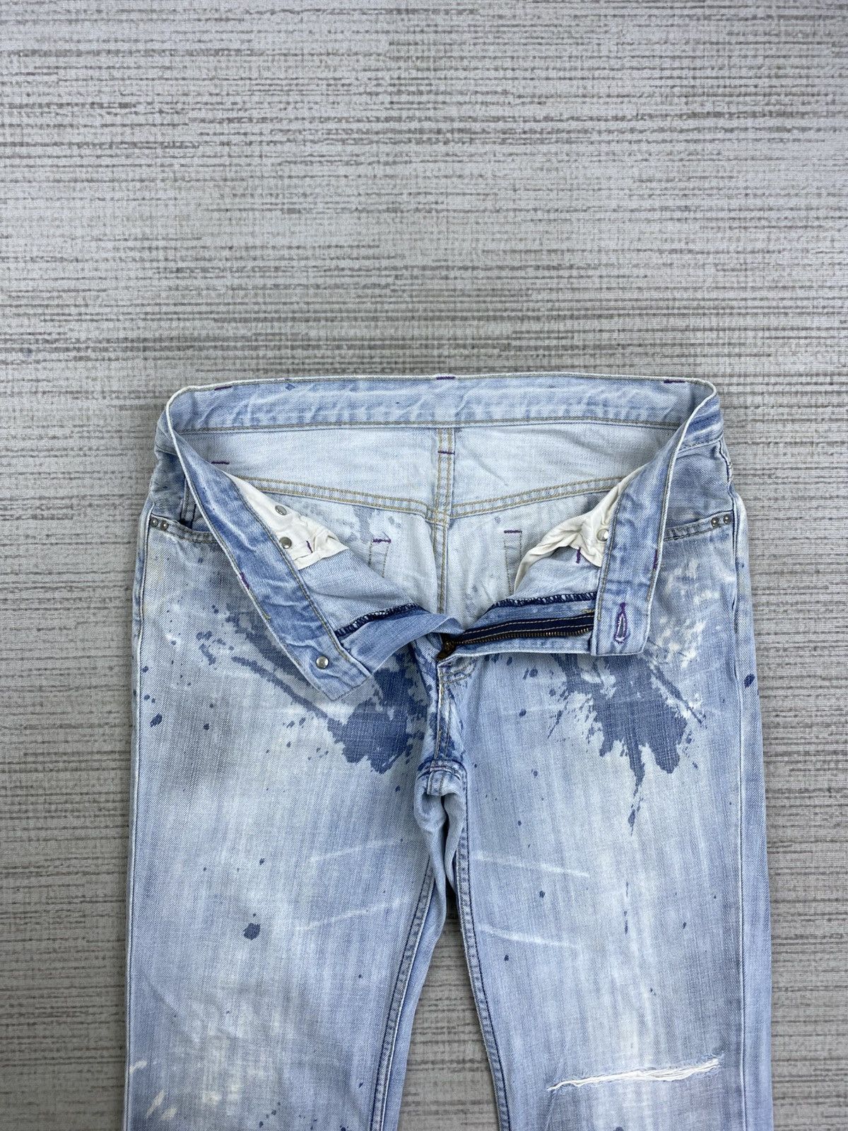 Takeo Kikuchi Vintage Takeo Kikuchi Bleach Splatter Paint Denim Pants Size US 32 / EU 48 - 6 Thumbnail