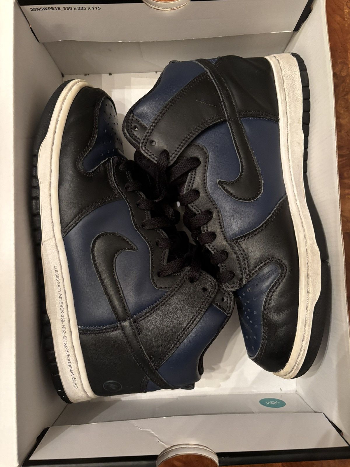 Fragment Design × Nike Fragment Design × Nike Dunk High ‘Tokyo' Size US 7.5 / EU 40-41 - 9 Thumbnail