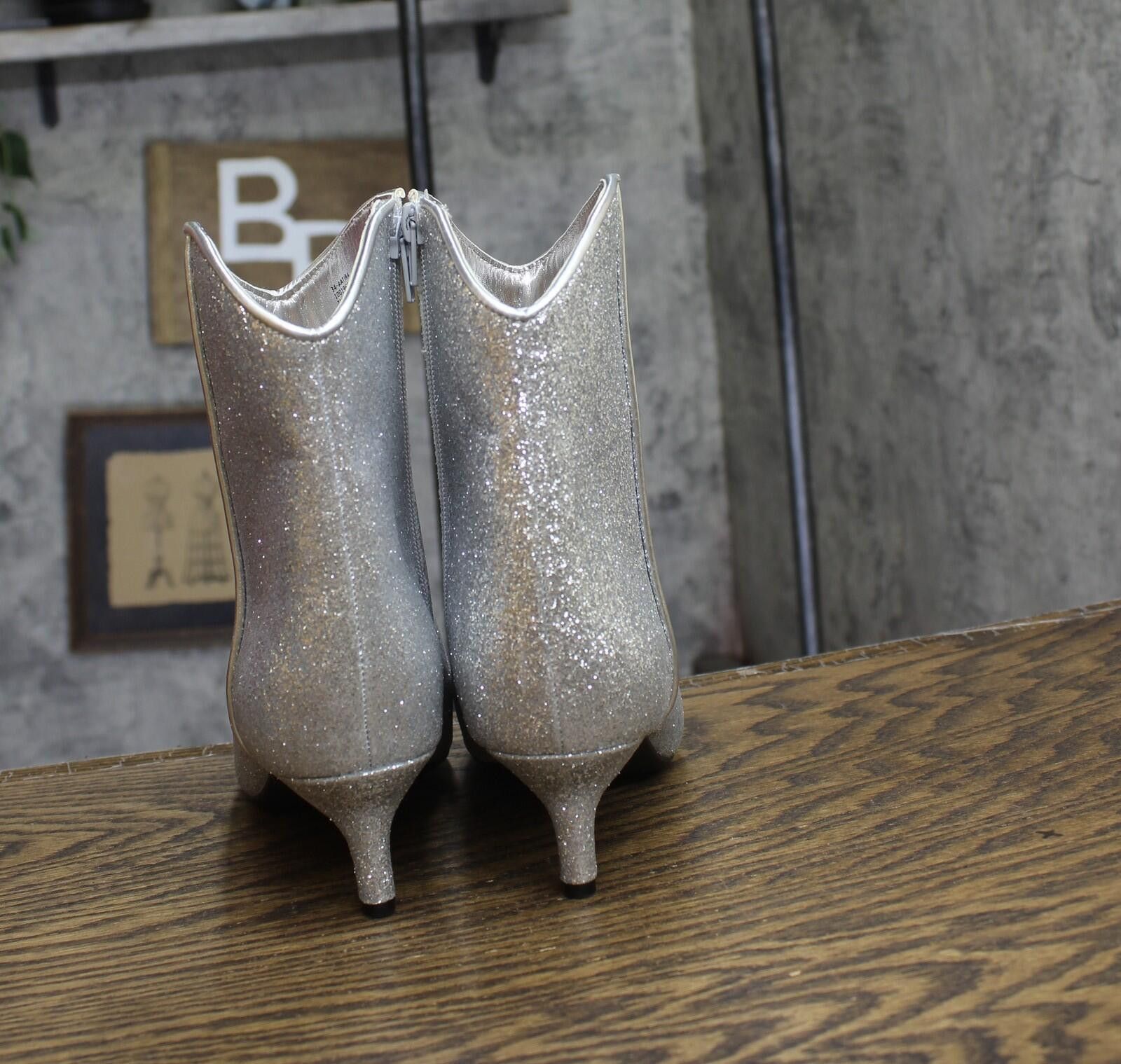 Other Nwt On 34th Booties 10019682200 Silver Glitter Gray 7m Size US 7 / IT 37 - 4 Thumbnail