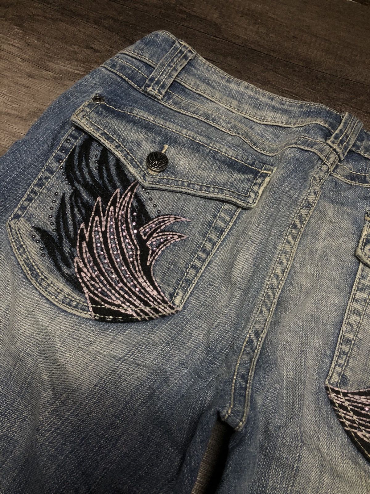 Harley Davidson × Vintage HARLEY DAVIDSON DENIM JEANS Size 32" / US 10 / IT 46 - 6 Thumbnail