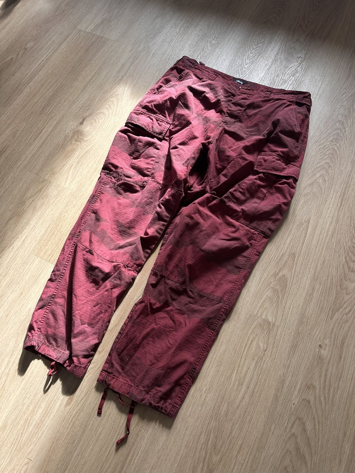 Stussy Stüssy Lavender Camo Ripstop Cargo Pants Size US 36 / EU 52 - 2 Thumbnail
