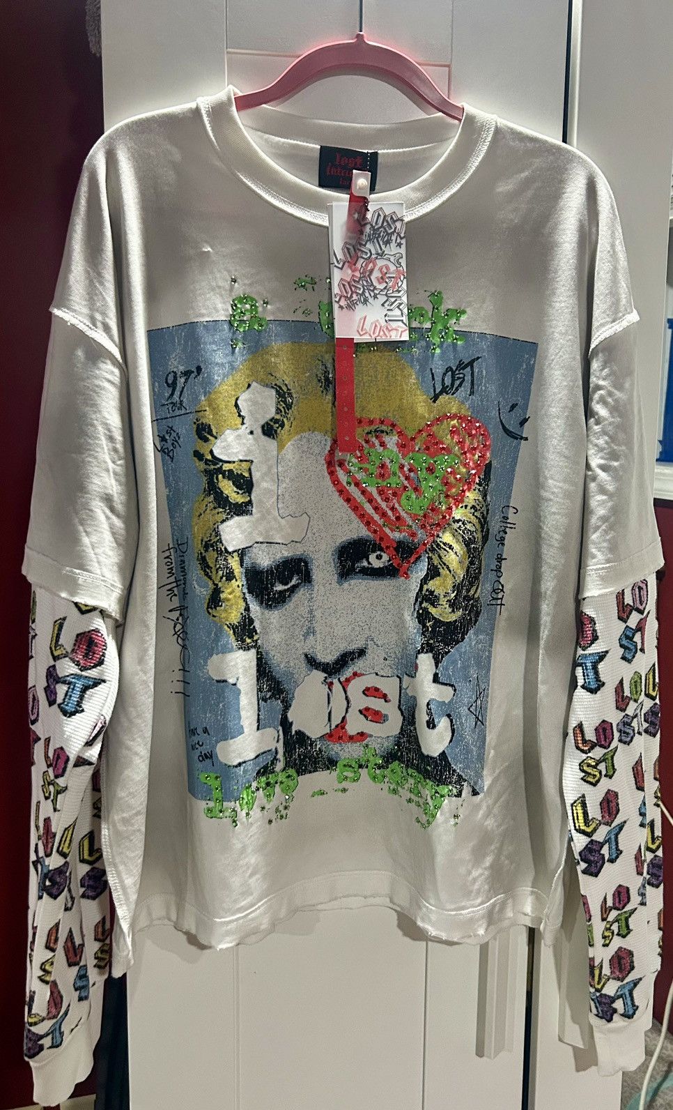 LOST INTRICACY Lost Intricacy "Retro Riot" Long Sleeve T-Shirt size “Lg” Size US L / EU 52-54 / 3 - 18 Thumbnail