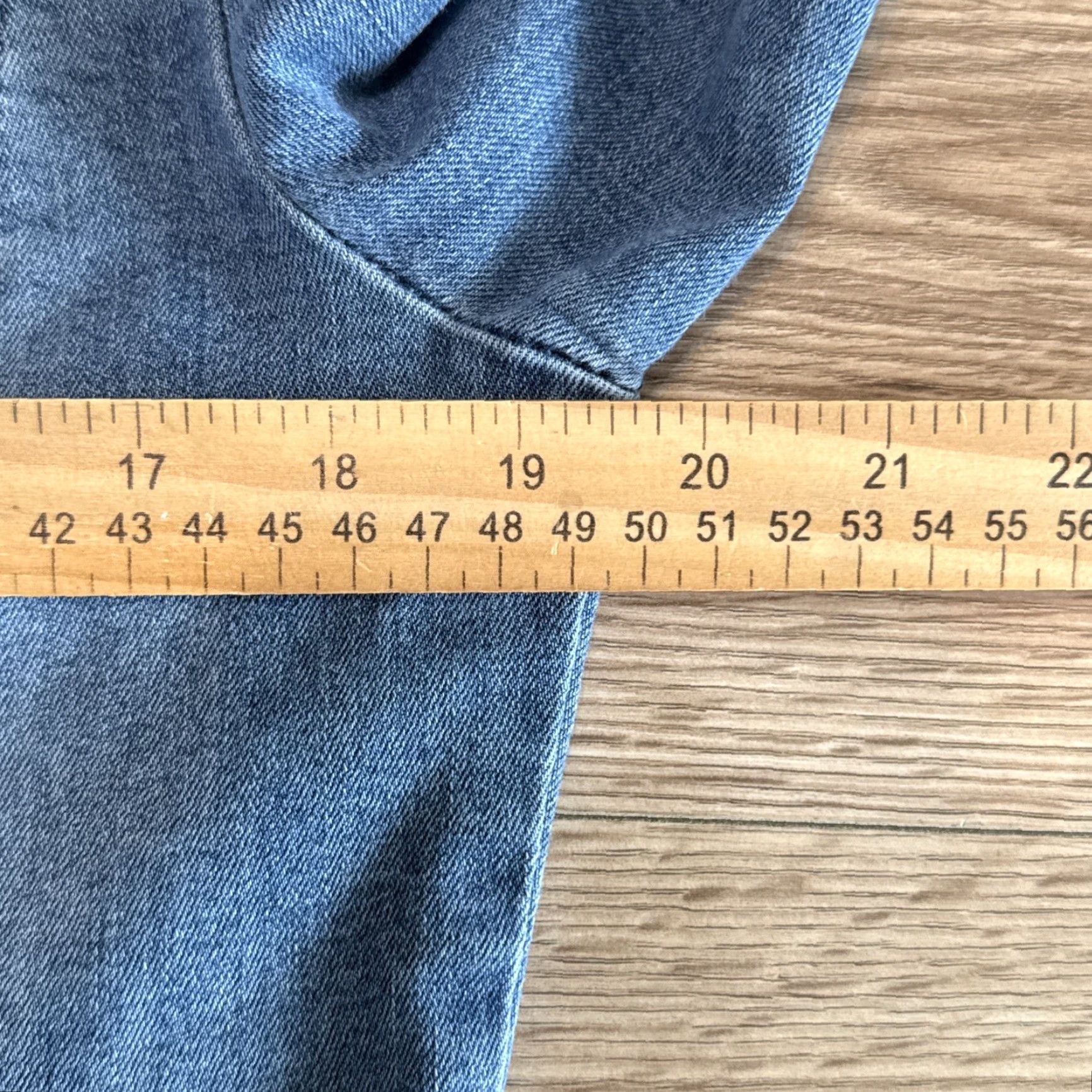 Denime VINTAGE Lincoln Outfitters Jean Jacket Womens S/CH Blue Denim 90s Casual Womens Size 28" / US 6 / IT 42 - 7 Thumbnail