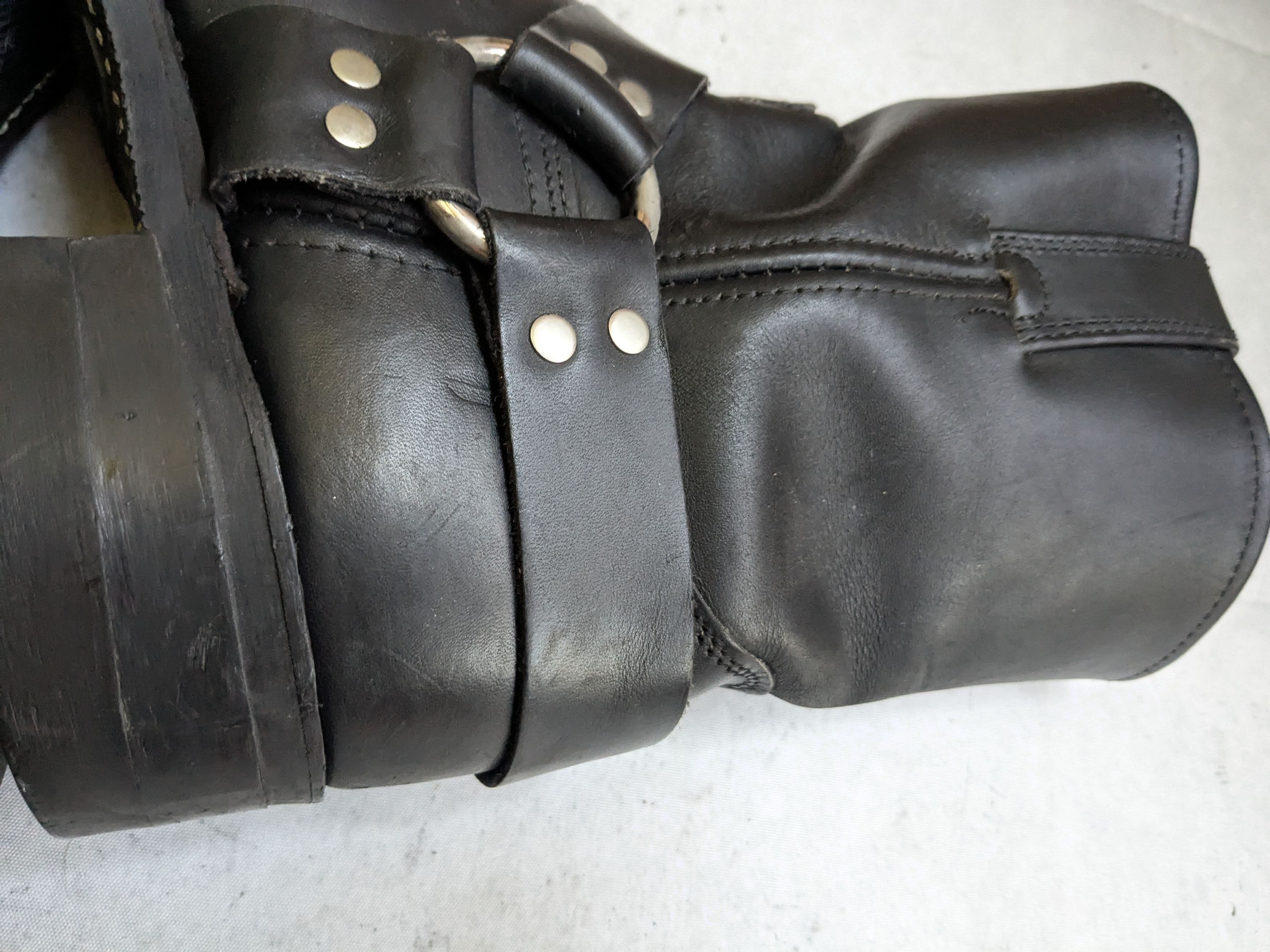 Frye Frye Harness Boots Black 11 M Leather Buckle Size US 11 / EU 44 - 10 Thumbnail