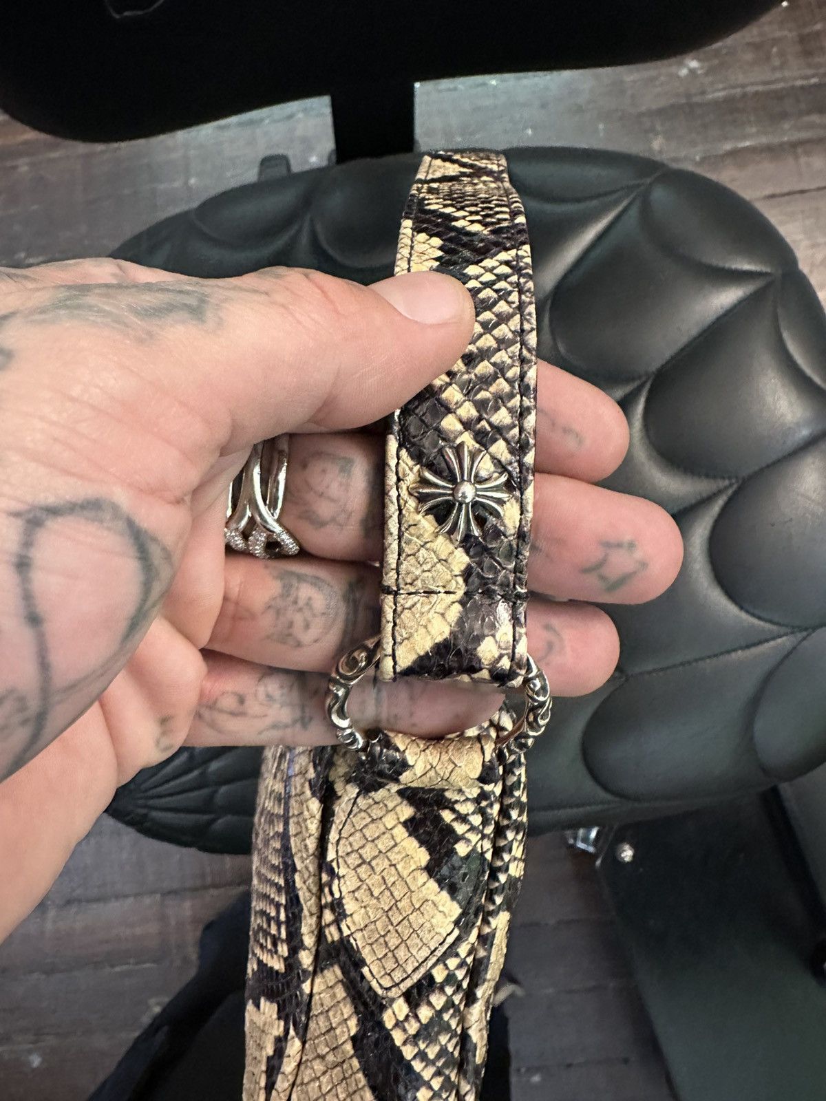 Chrome Hearts Chrome Hearts NEW PYTHON SNAKE SKIN CHICKEN NUGGET BAG !! Size ONE SIZE - 6 Thumbnail