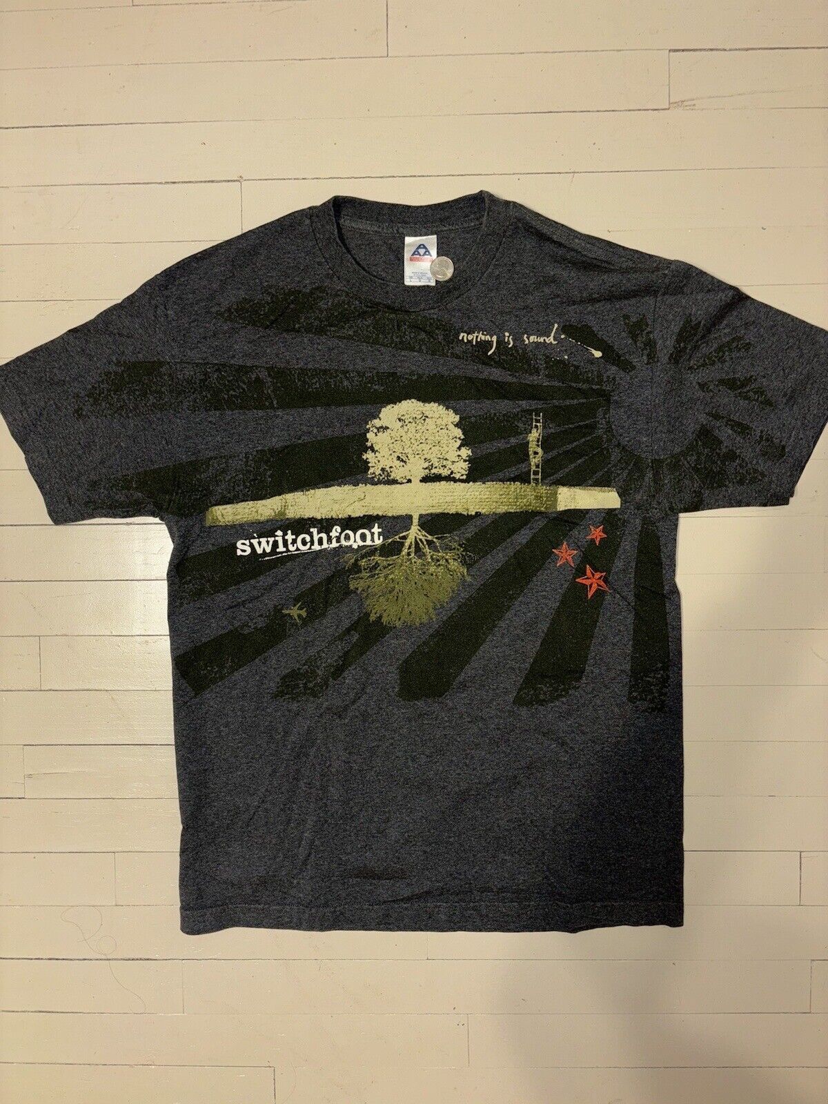 image of Aaa Switchfoot Vintage Nothing Is Sound Concert Tour Tee in Grey, Men's (Size Large)