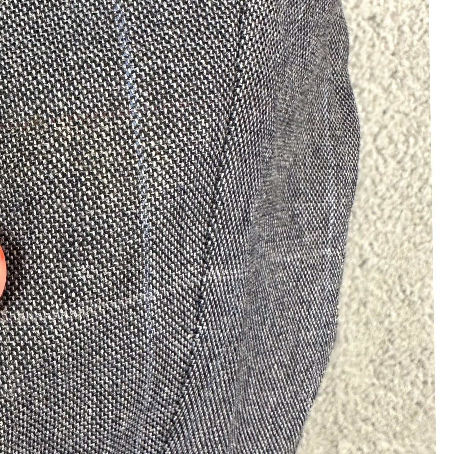 Hugo Boss HUGO BOSS Virgin Wool Blend Blazer Sport Coat Mens 42 Long Gray Windowpane Notch Lapel Three-Button Front Jacket Business Formal Casual OOOOO Size 42R - 6 Thumbnail