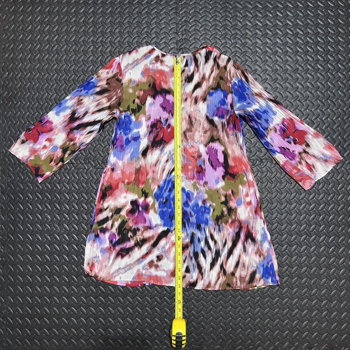 Other Sunny Leigh Ruffle Blouse Pleated Chiffon Watercolor Small Size S / US 4 / IT 40 - 11 Thumbnail