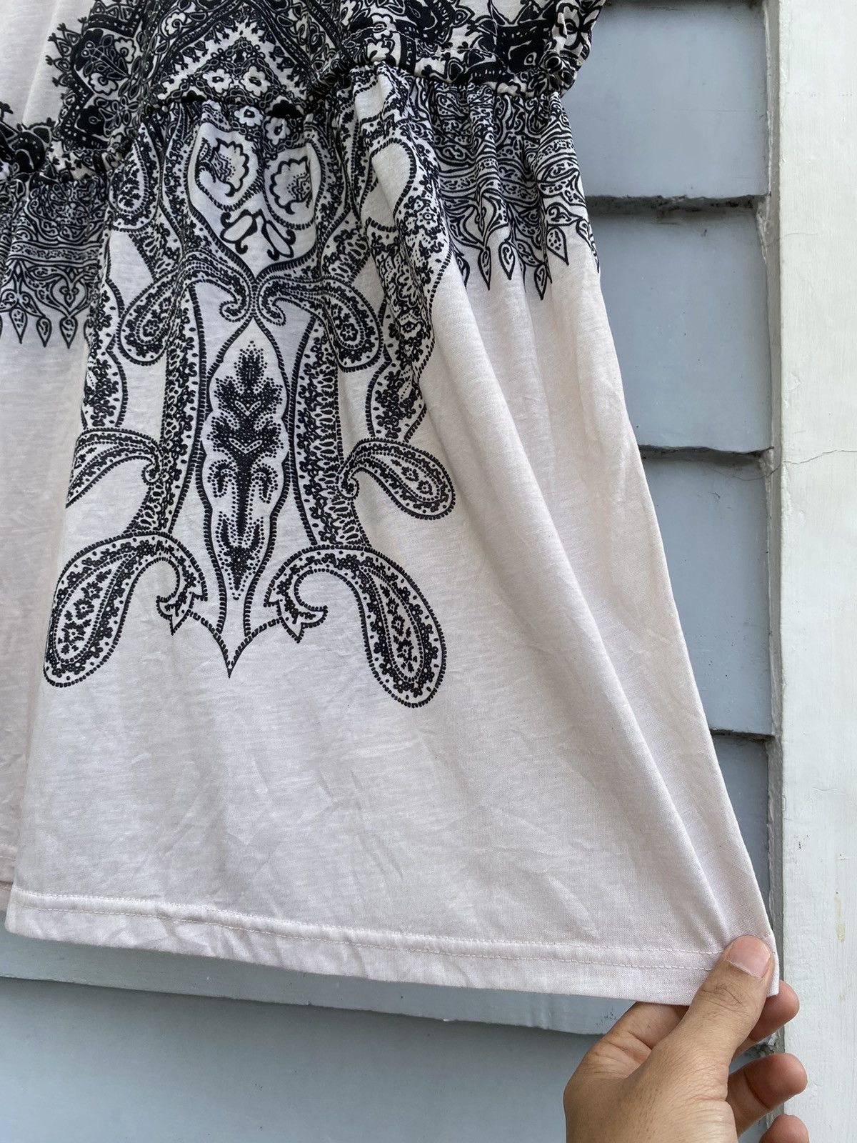If Six Was Nine Chamelle Flower Paisley Bohemian Top Size M / US 6-8 / IT 42-44 - 14 Thumbnail