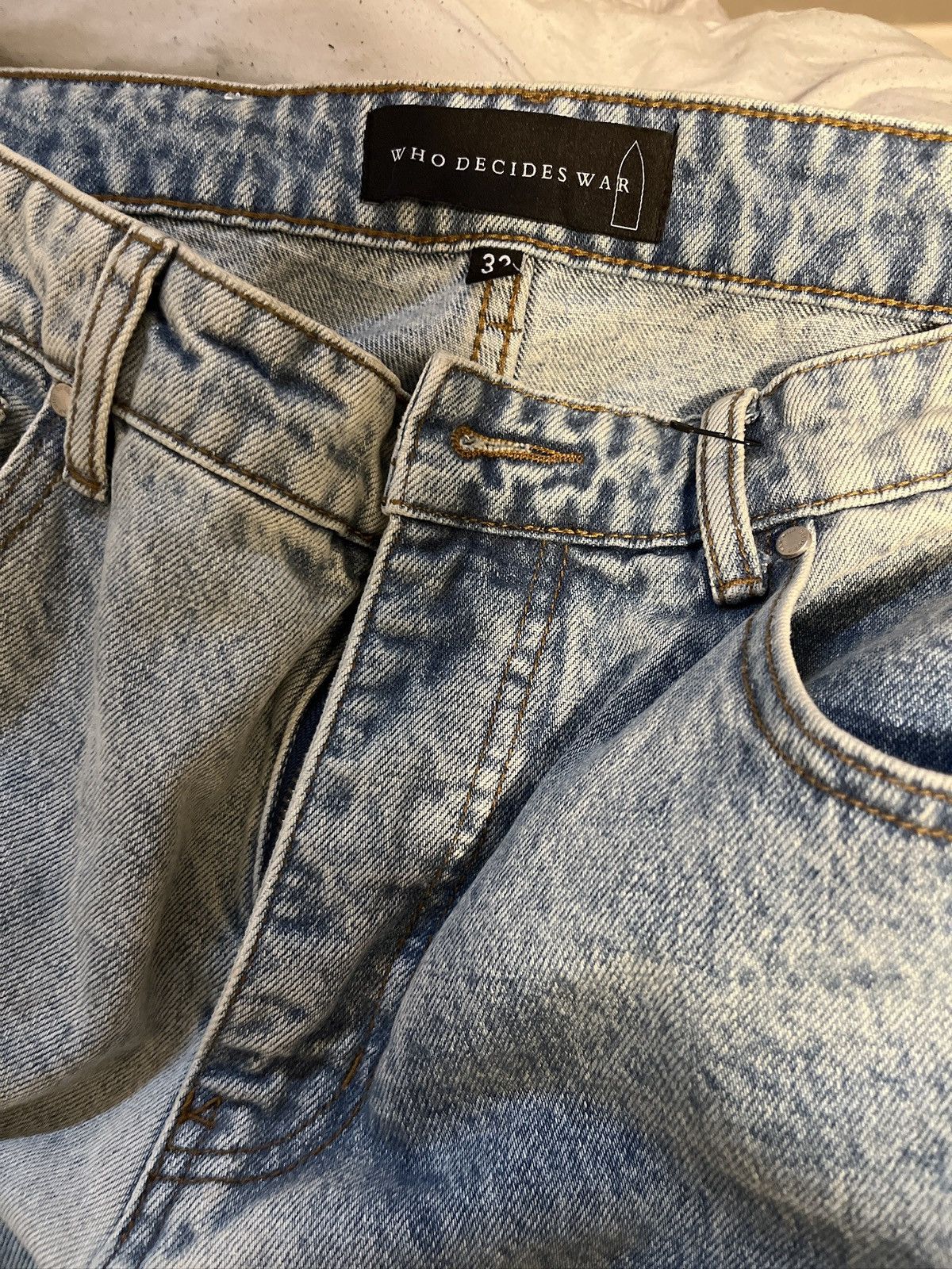 Who Decides War Who Decides War Virtuous Embroidered Jeans Size US 32 / EU 48 - 3 Thumbnail