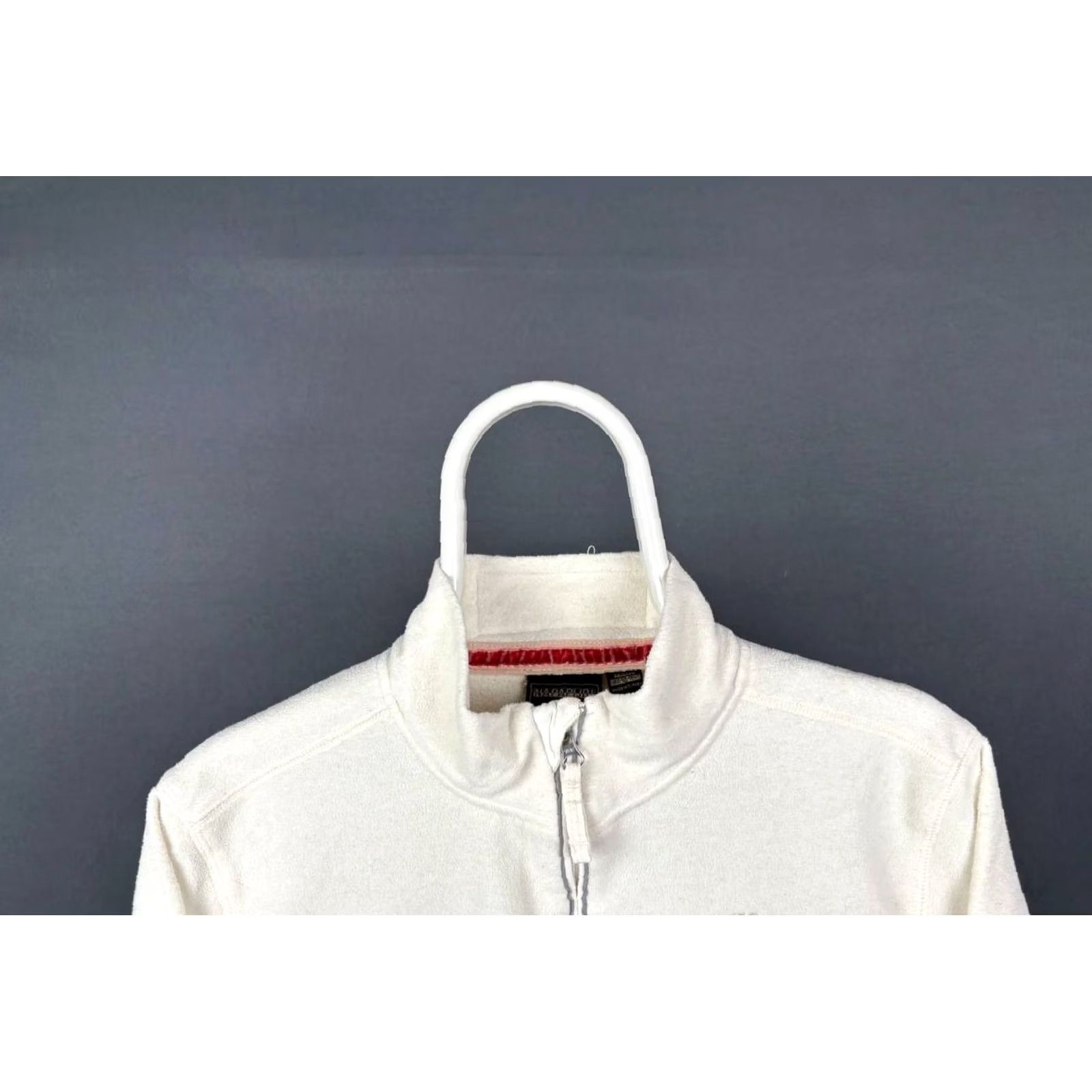Napapijri Napapijri Pullover Fleece Men's Size L Beige 1/4 Zip Size US L / EU 52-54 / 3 - 3 Thumbnail
