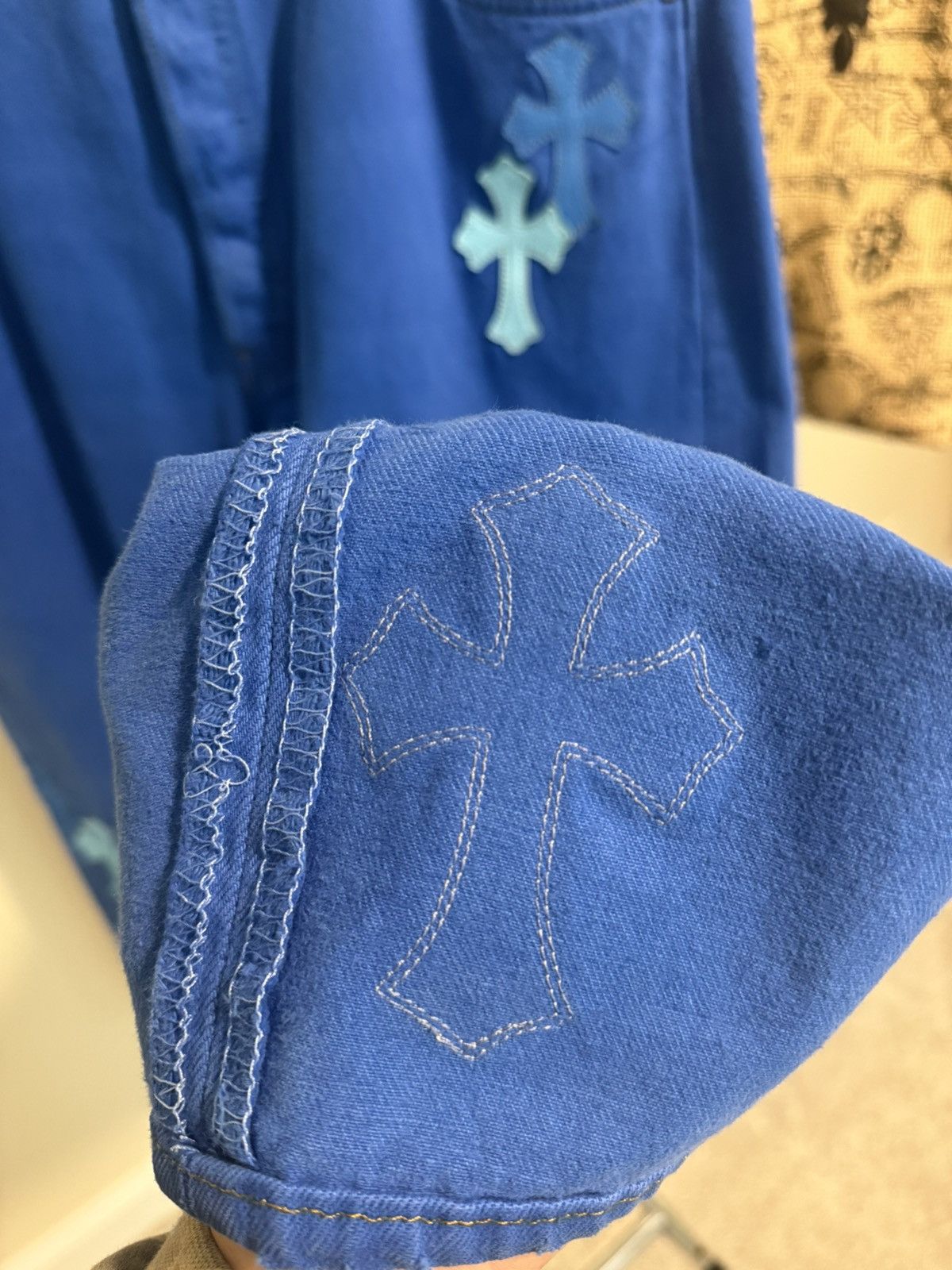 Chrome Hearts Chrome Hearts Blue Cross Patch Levis Size US 36 / EU 52 - 7 Thumbnail
