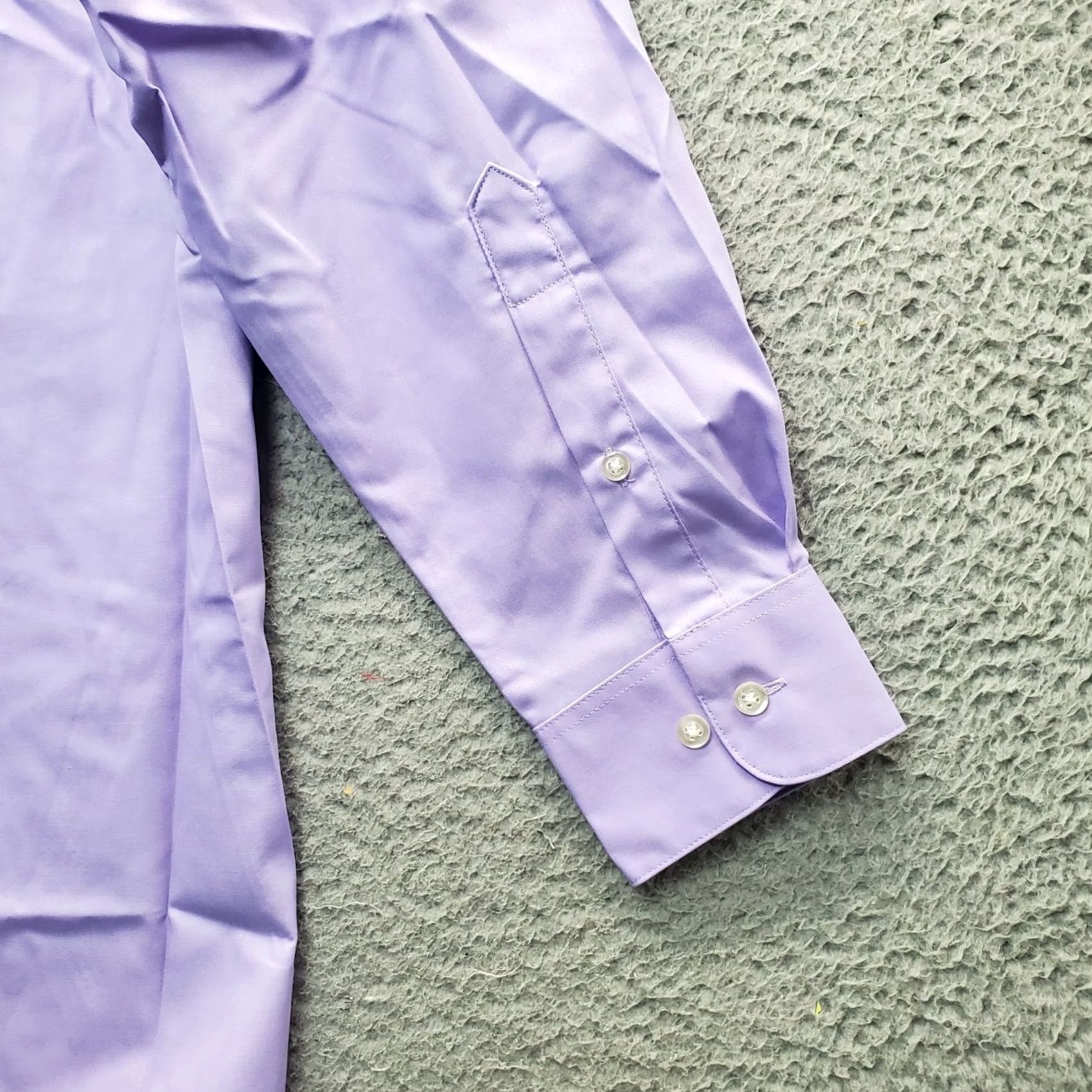 Van Heusen Van Heusen Dress Shirt Men M Purple Regular Button-Down Wrinkle Free Leaded by Van Heusen Shirt Mens M Purple Regular Knit? Size 40R - 7 Thumbnail