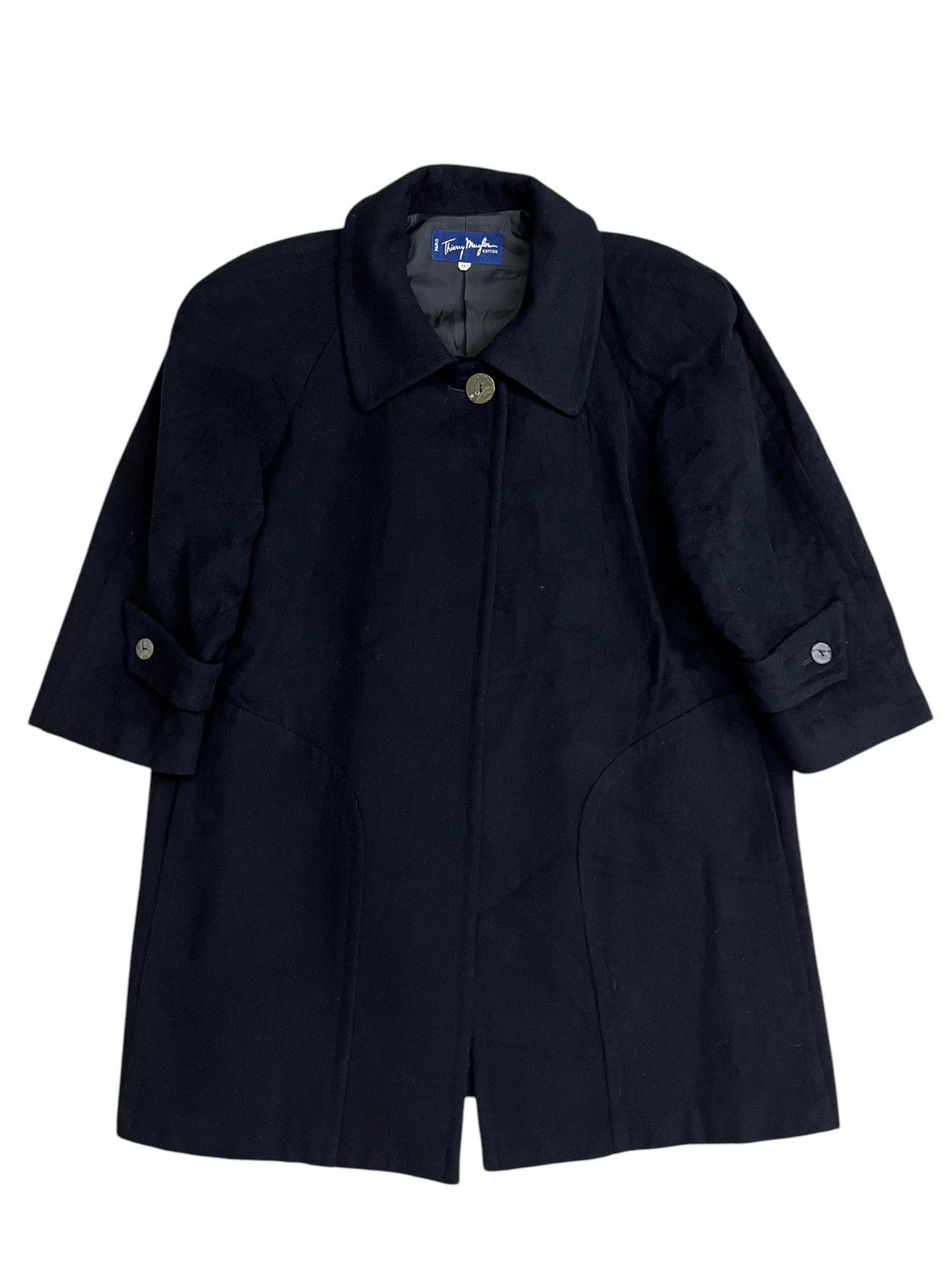 Mugler 🔥 VINTAGE THIERRY MUGLER ONE BUTTON COAT Size M / US 6-8 / IT 42-44 - 4 Thumbnail