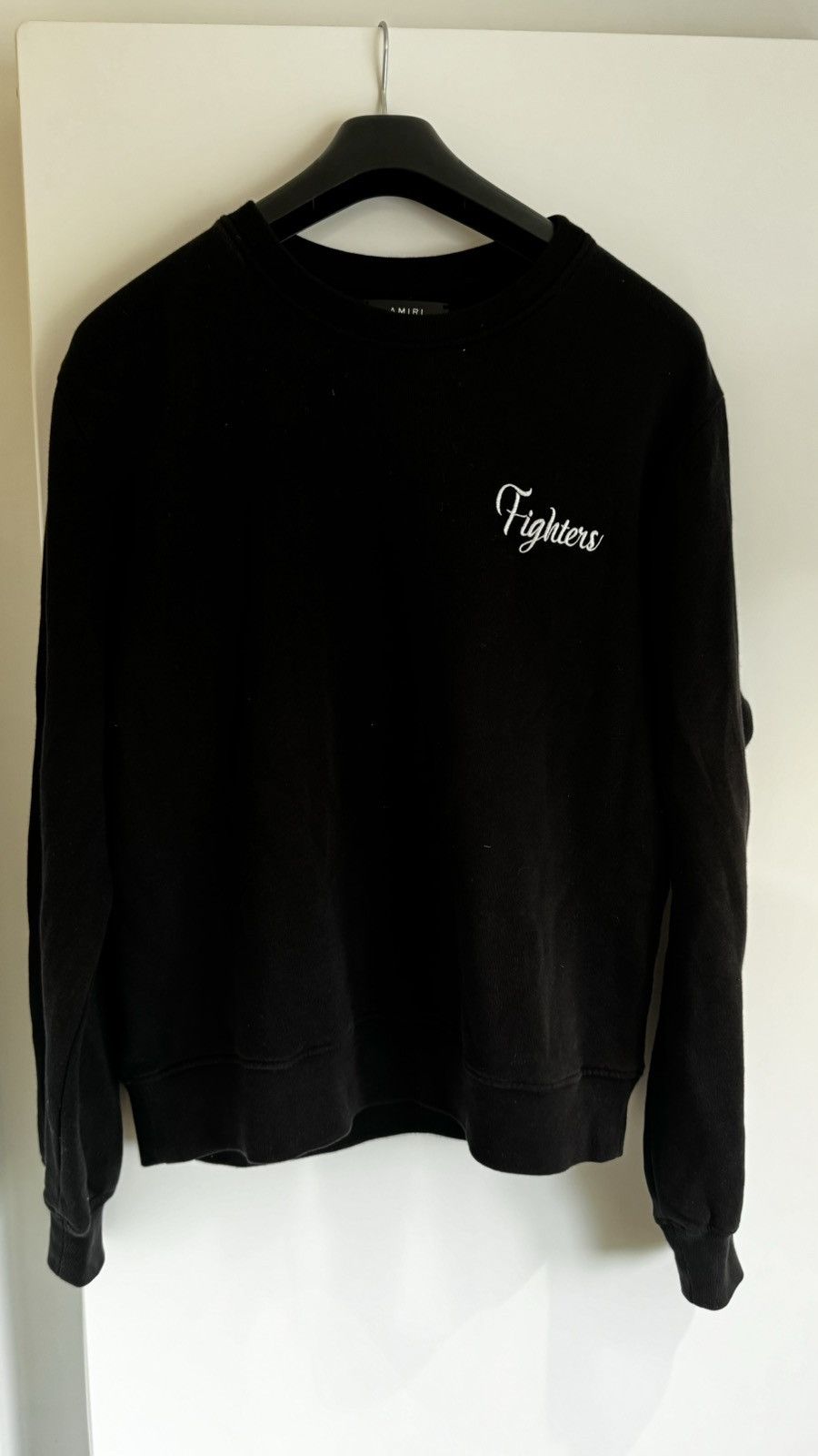 image of Amiri Fighter Sweat-Shirt in Black, Men's (Size Small)