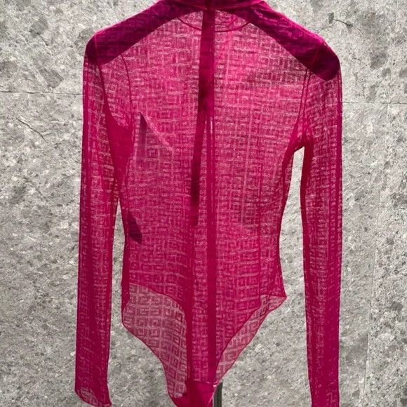 Givenchy Givenchy Fuchsia Long-sleeve Bodysuit - NEW WITH TAGS Size L / US 10 / IT 46 - 8 Thumbnail
