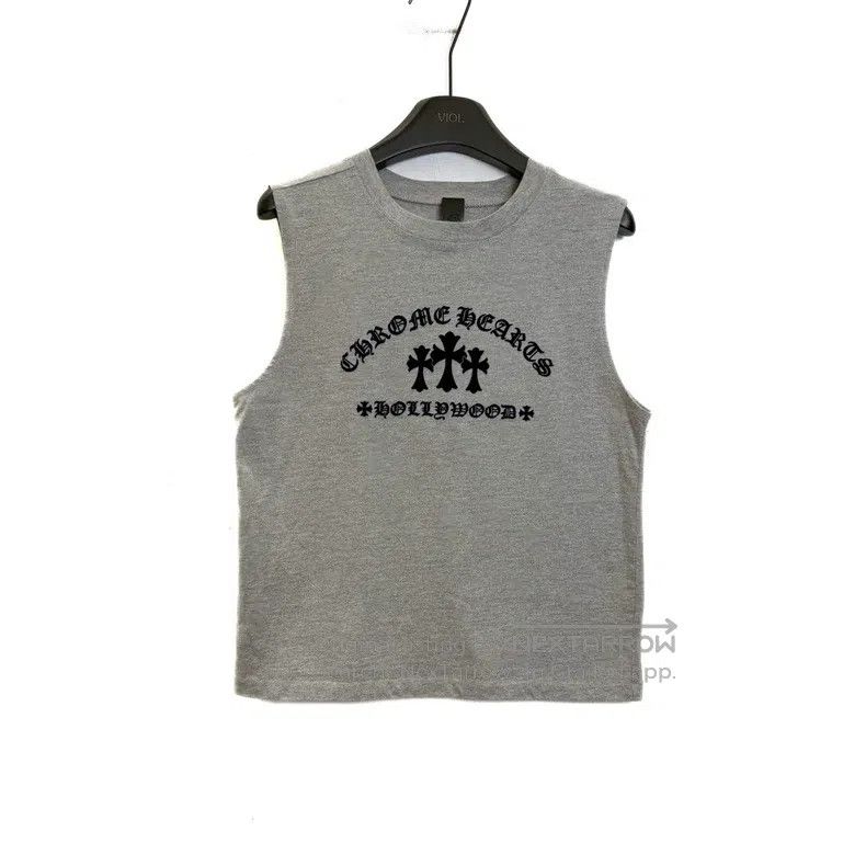 Chrome Hearts CHROME HEARTS Size S Grey three-cross flocking vest Size US S / EU 44-46 / 1 - 1 Thumbnail