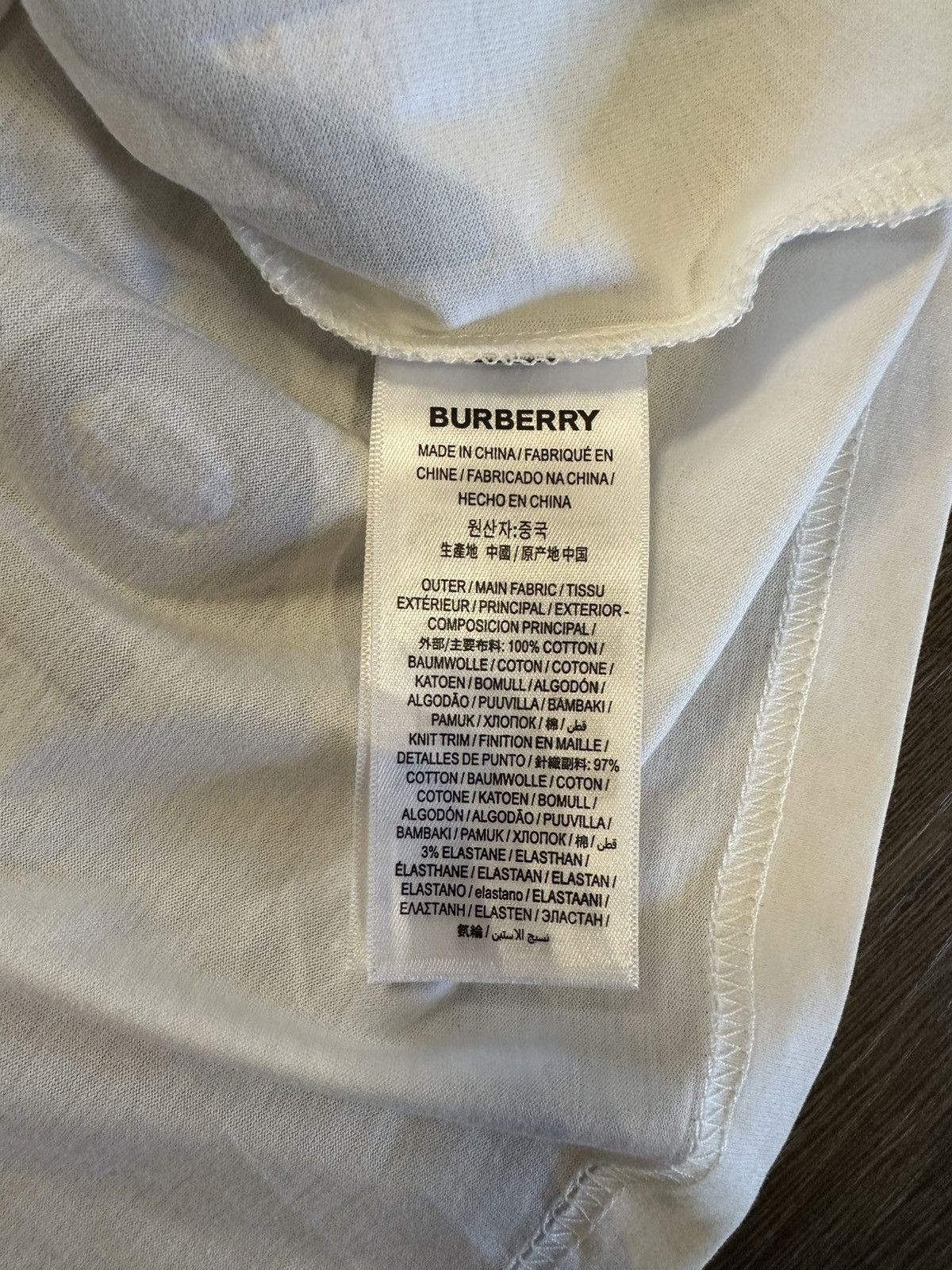 Burberry Burberry Horseferry Graphic Cotton T-Shirt White XL Size US XL / EU 56 / 4 - 4 Thumbnail