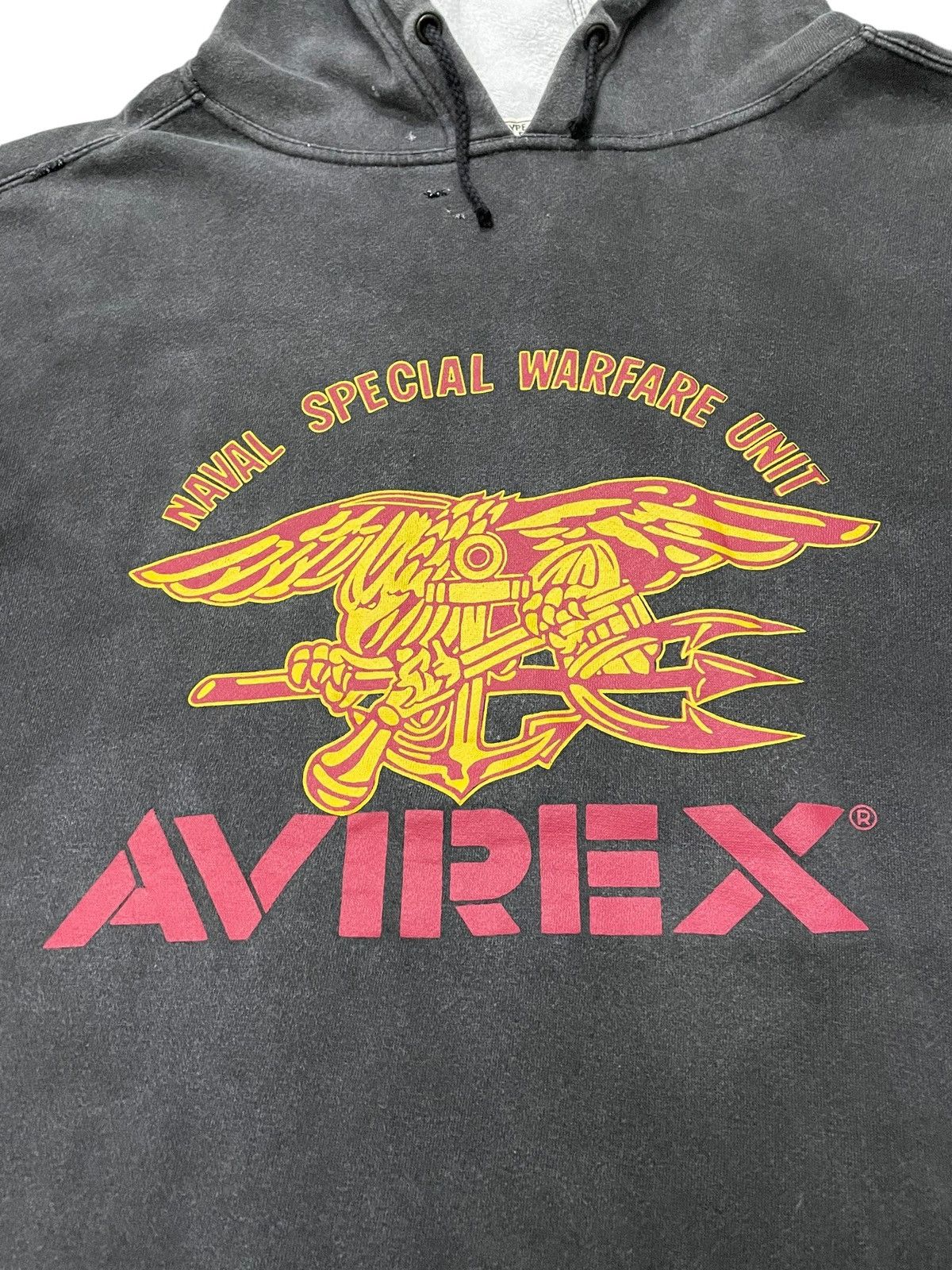 Avirex Vintage Avirex Warfare Sun Faded Layered Hoodie Size US XL / EU 56 / 4 - 8 Thumbnail