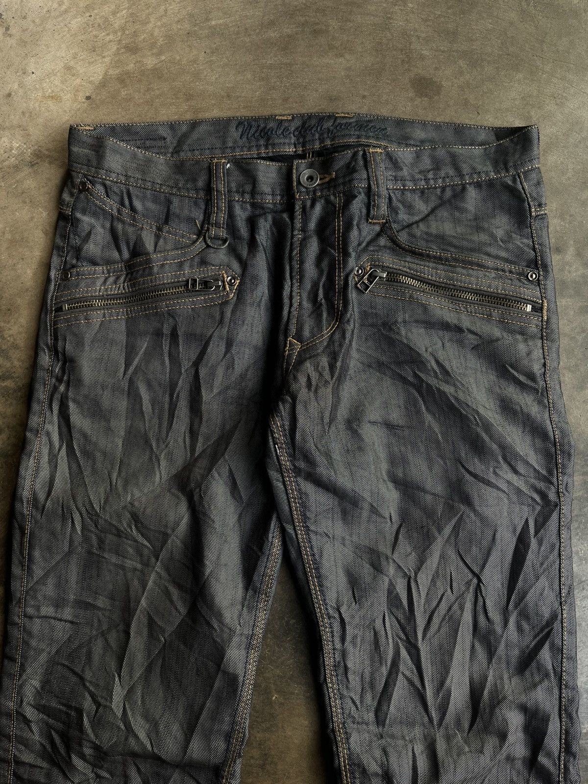 Isamu Katayama Backlash NCFM JAPANESE NICOLE CLUB FOR MEN FLARE DENIM PANTS BOOT CUT Size US 32 / EU 48 - 3 Thumbnail