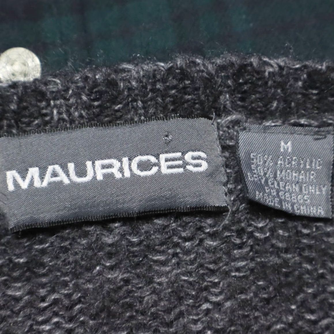 Vintage VTG Maurices Flower Mohair Crewneck Sweater Charcoal Women’s M Shirt Size M / US 6-8 / IT 42-44 - 5 Thumbnail
