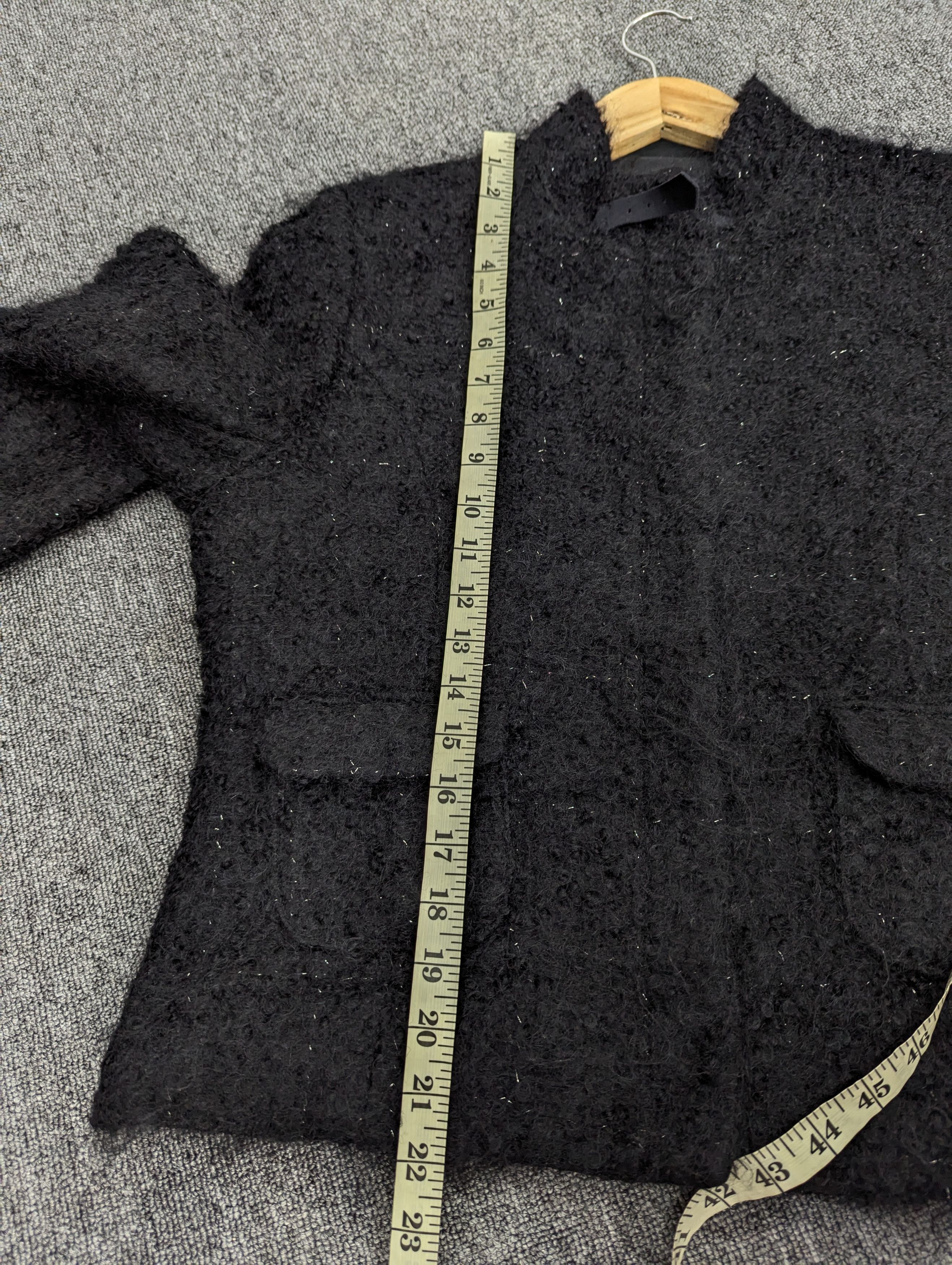 Designer × Japanese Brand × Linea Linea Urbano Hair Zipper Cropped Black Jacket Ifsixwasnine Size L / US 10 / IT 46 - 14 Thumbnail