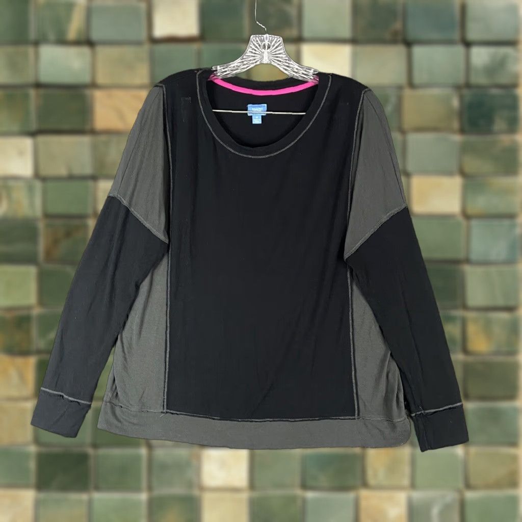Vintage Simply Vera Vera Wang Blouse Women Long Sleeve M Gray Womens Size M / US 6-8 / IT 42-44 - 1 Thumbnail