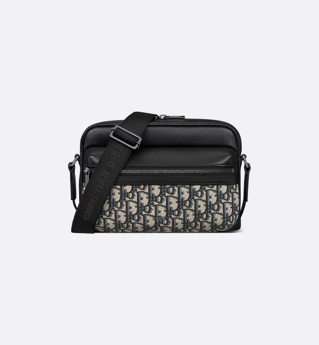 Dior Rider 2.0 Zipped Messenger Bag 1Espo340Yks_H27E in Beige, Men's