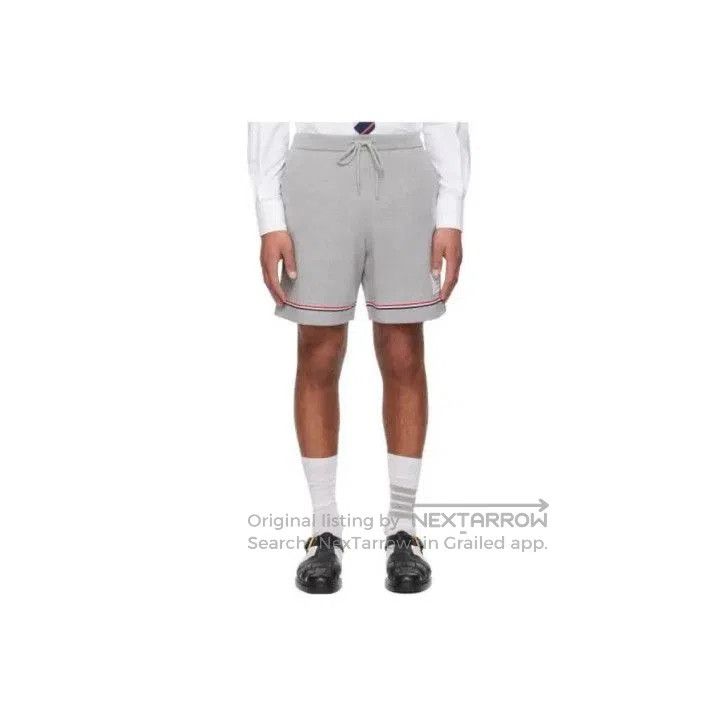 Thom Browne Thom Browne Grey Striped Drawstring Casual Shorts. Size US 28 / EU 44 - 1 Thumbnail